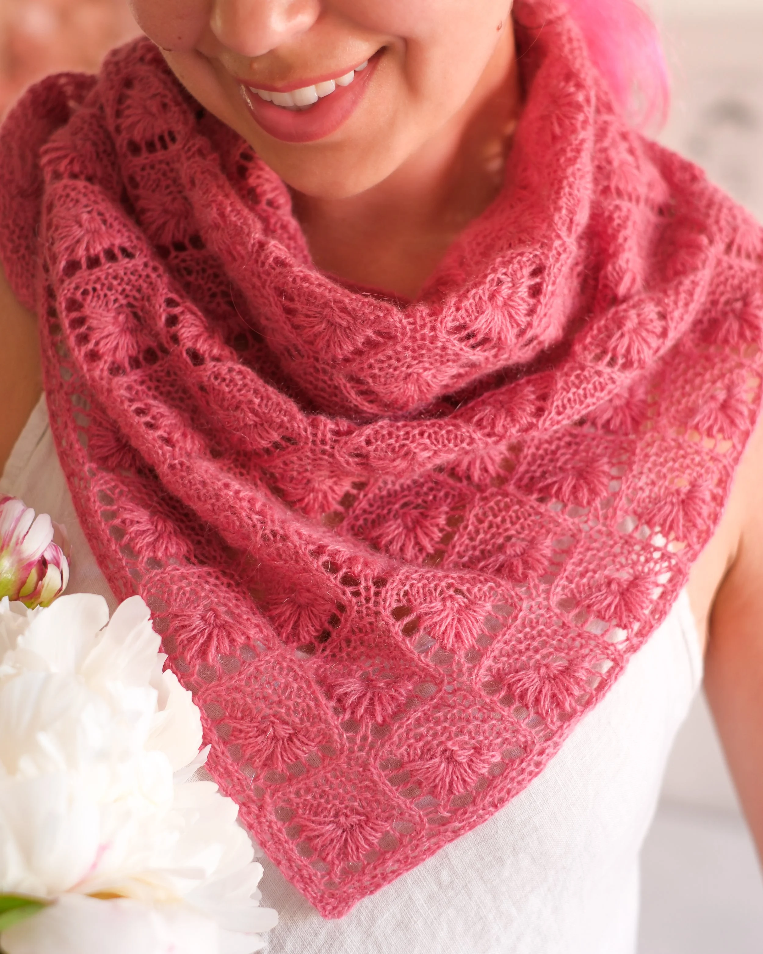 Cyclamen Bandana Wrapped
