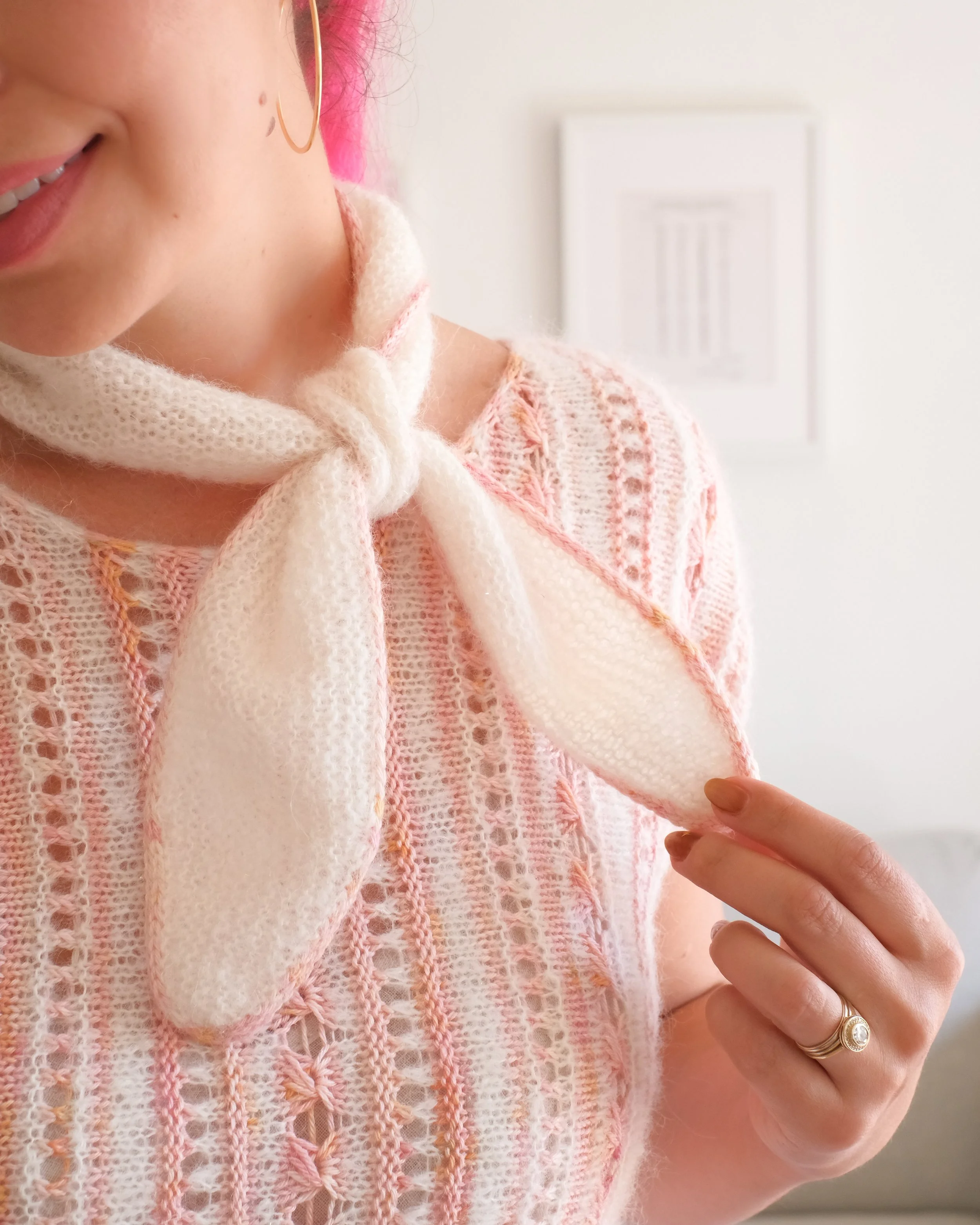 Vesna Mini Scarf Medium tied