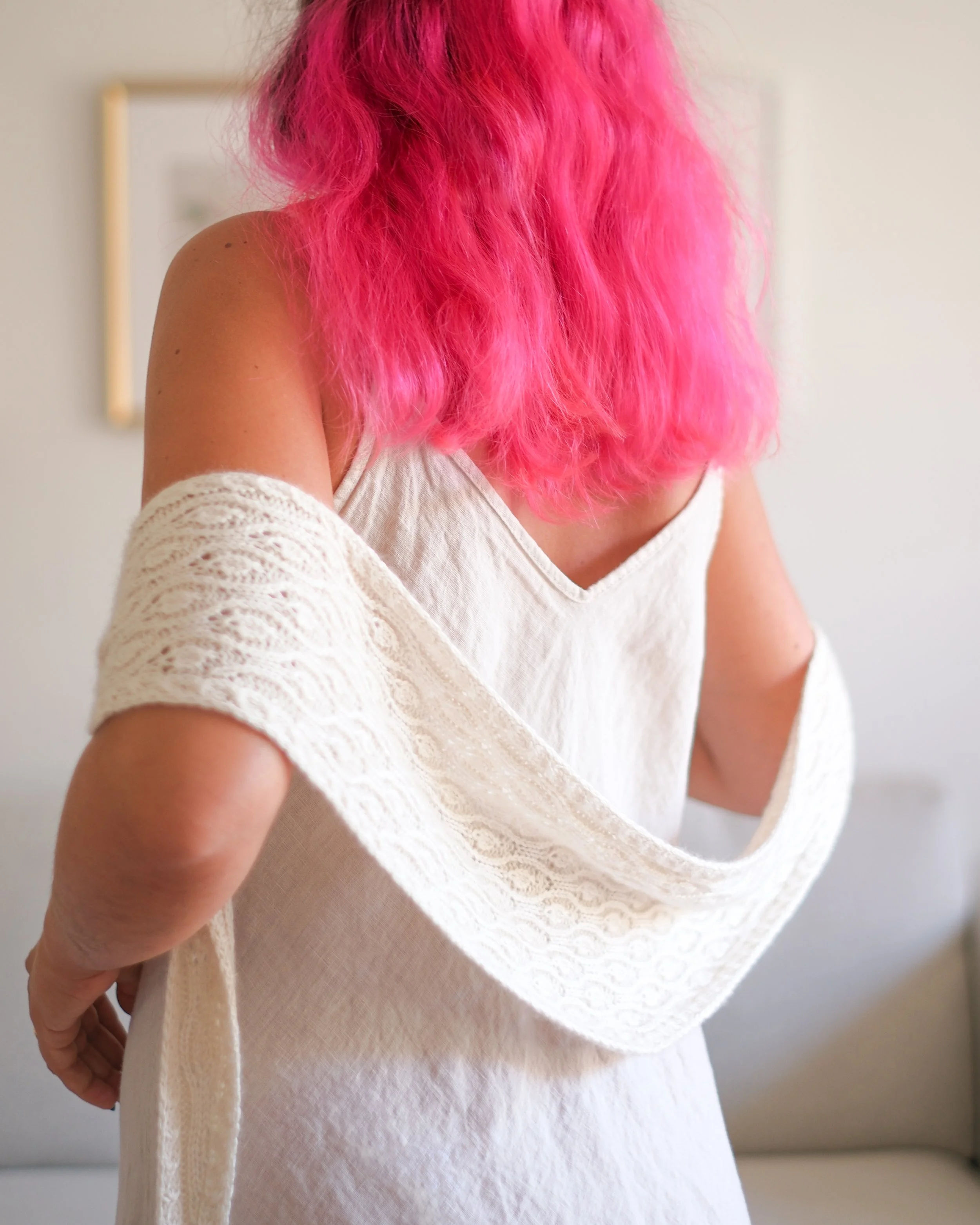 Bellheather Shawl Back