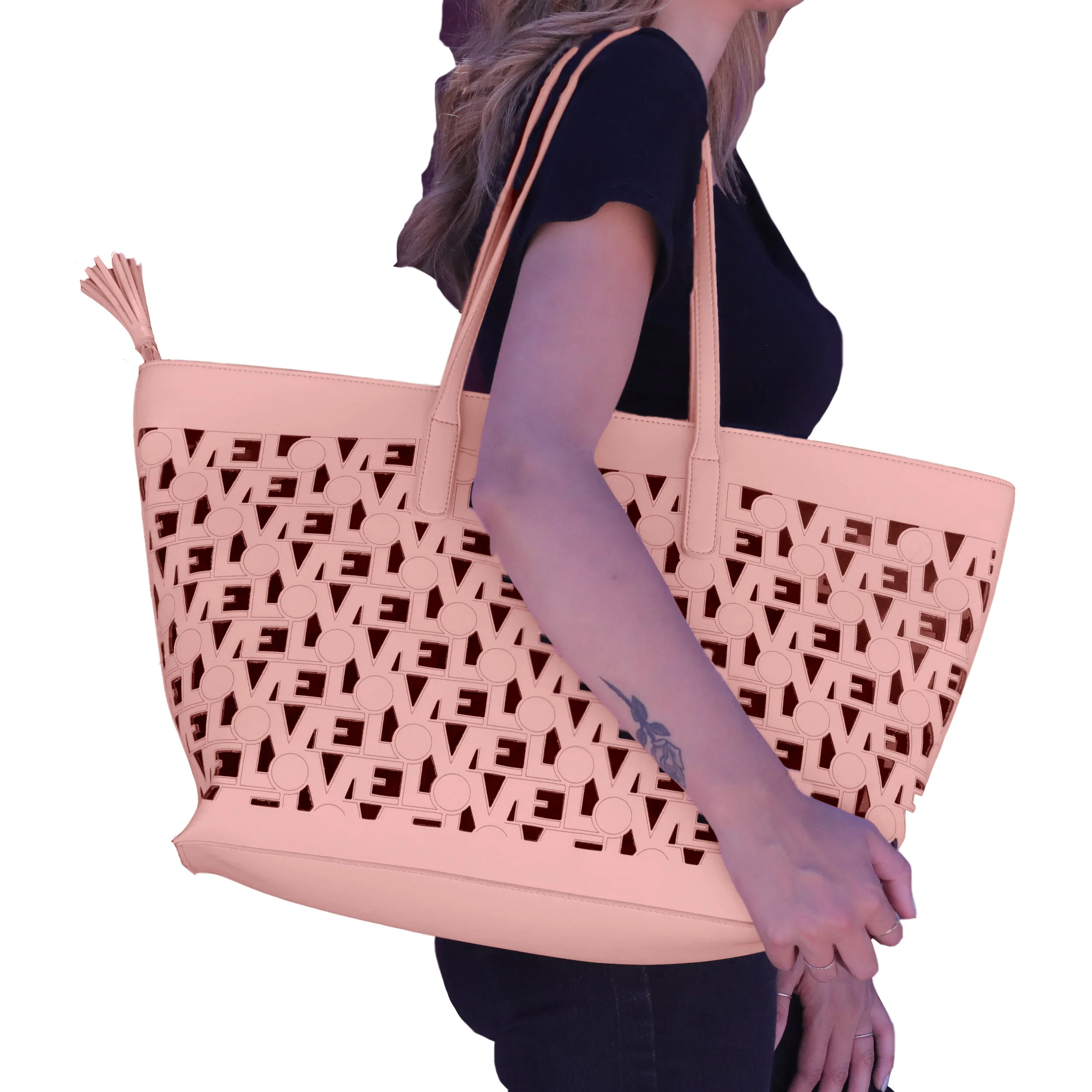 love pink tote bag