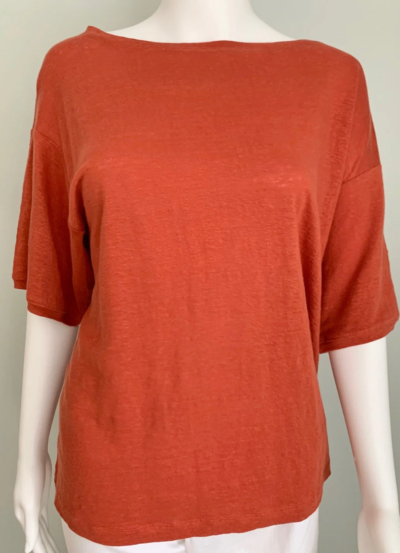 eileen fisher linen tee