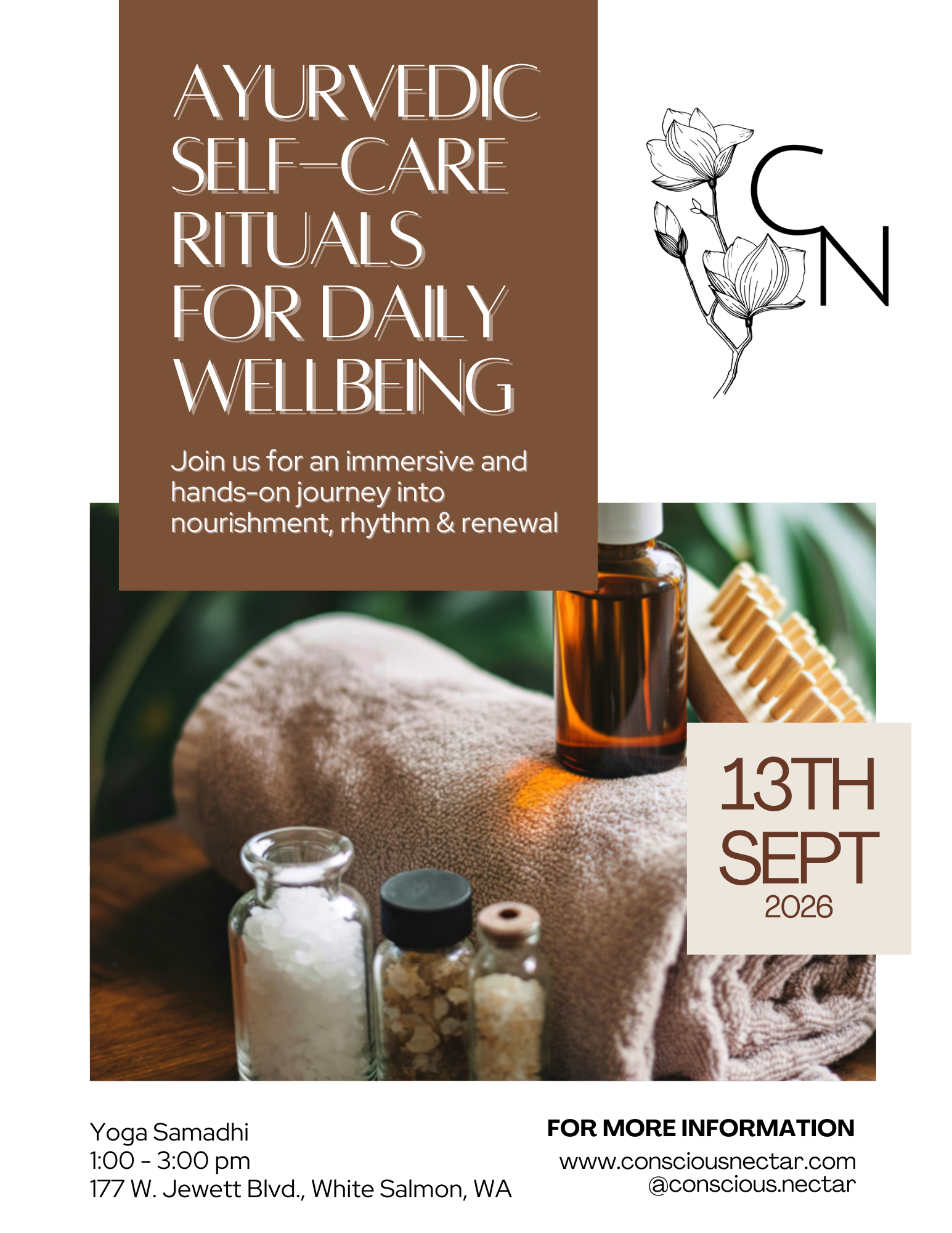 Ayurvedic Self-Care Rituals for Daily Wellbeing Flyer (3).png
