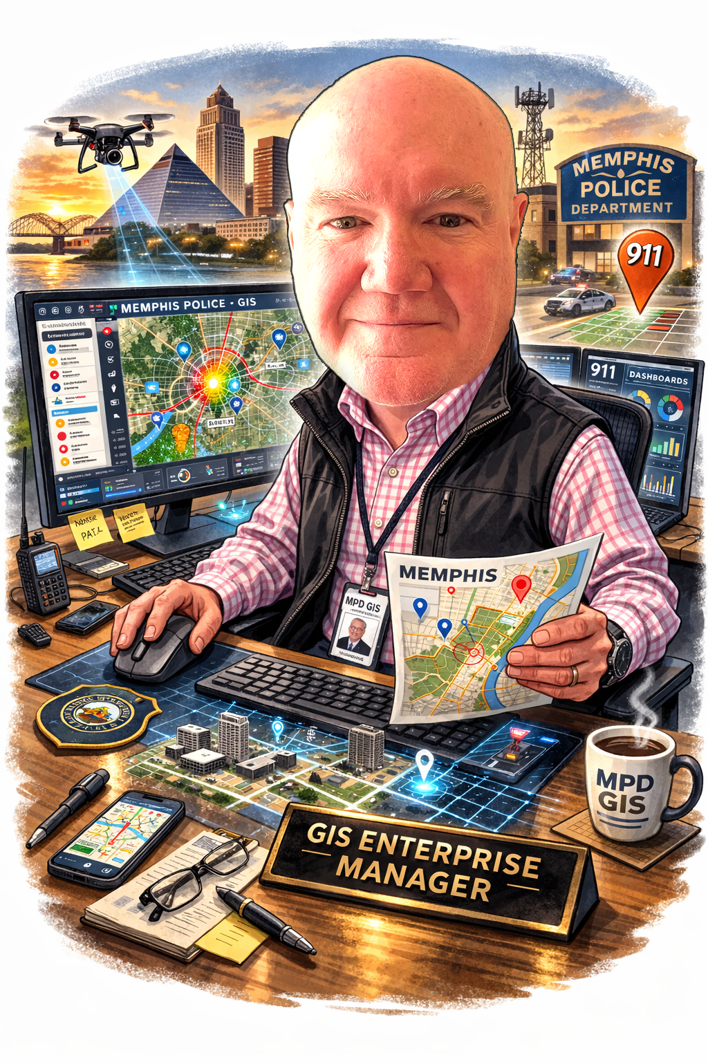 Charicature of Jeff Toony