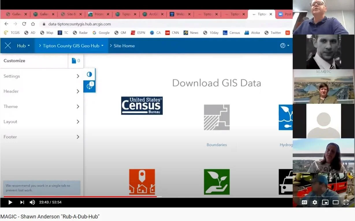 Virtual Showcase: "Rub-a-Dub-Hub": Using ArcGIS Hub to Clean Up Your GIS (Shawn Anderson, Tipton County)