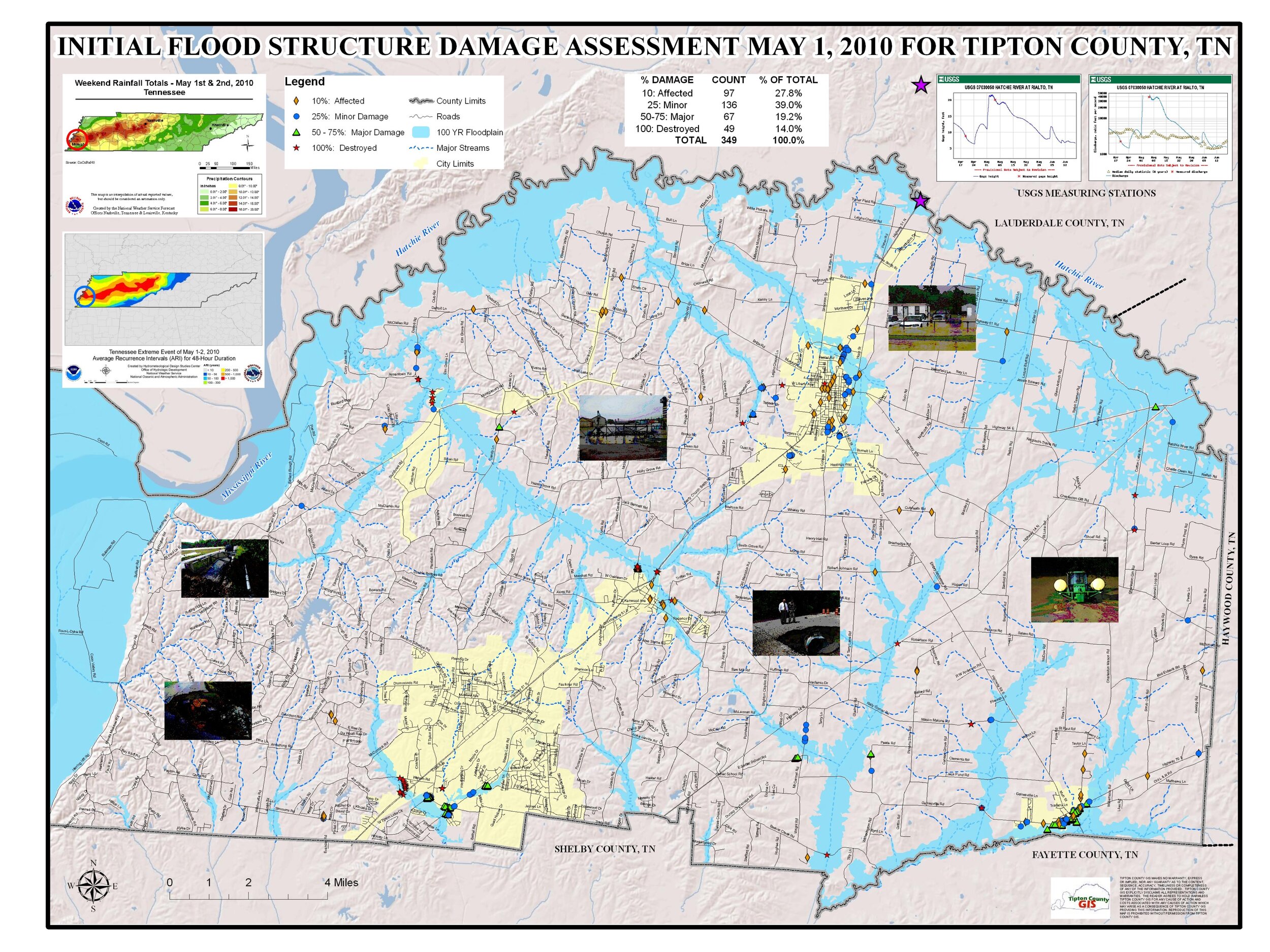 Initial Flood Structure Assessment May 1, 2010 for Tipton County, TN