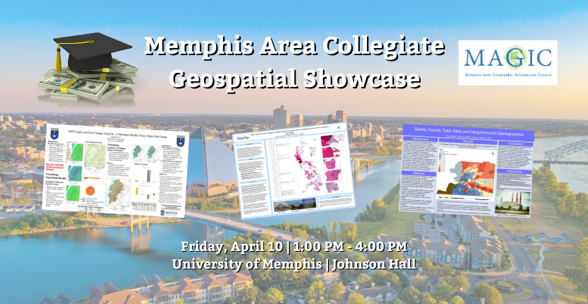 Finalists announced for the 2026 Memphis Area Collegiate Geospatial Showcase!