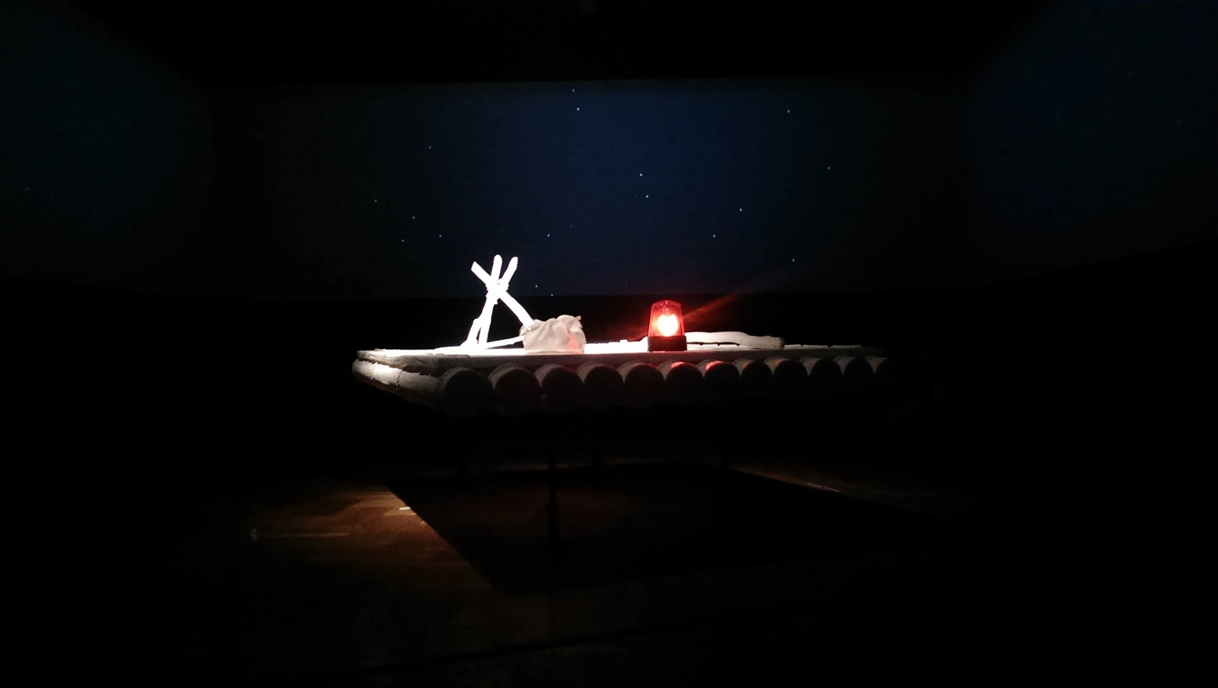 "Lost in Space (After Huck)," Shimon Attie 2017. Image courtesy of the author.
