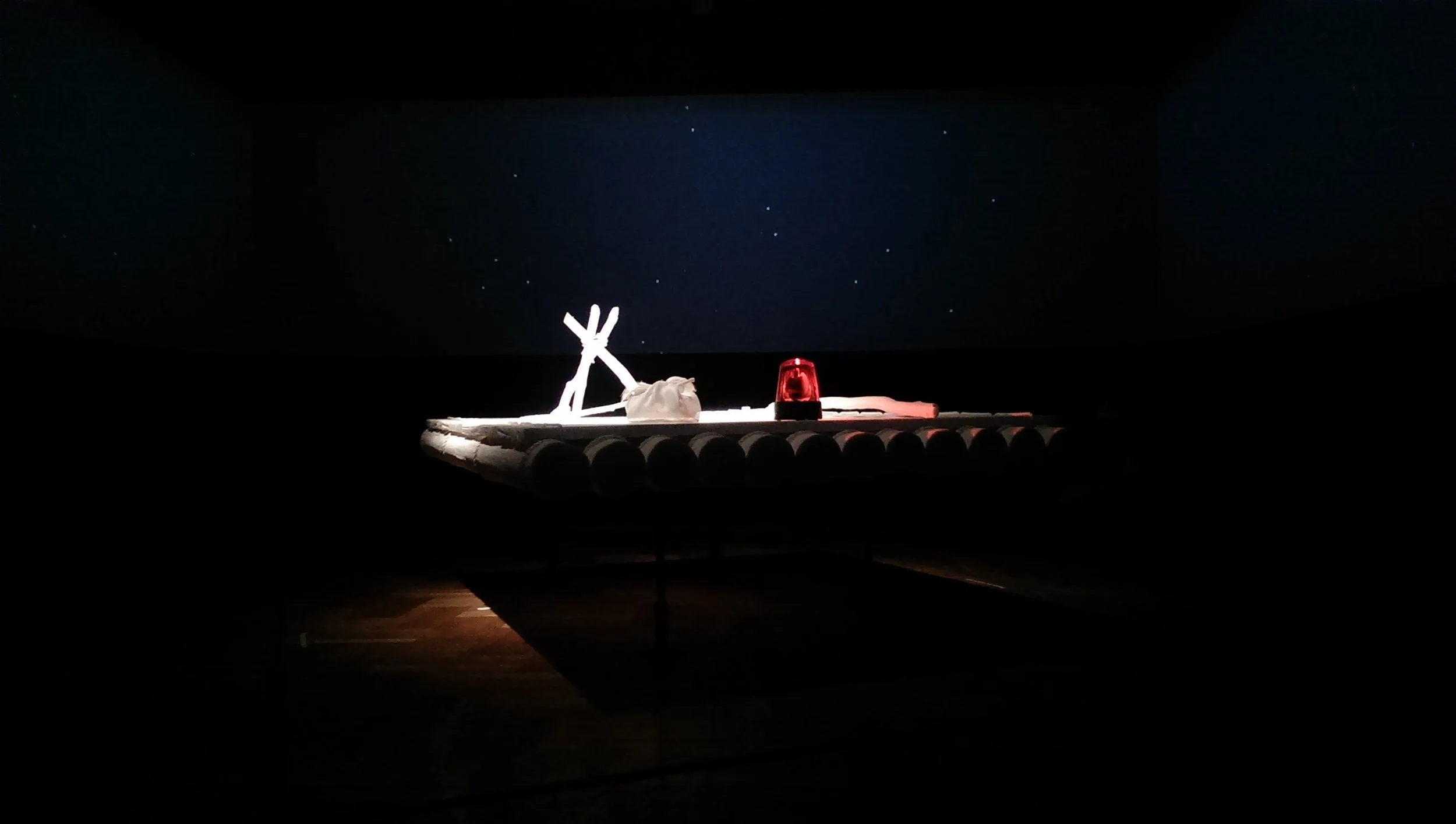 "Lost in Space (After Huck)," Shimon Attie 2017. Image courtesy of the author.