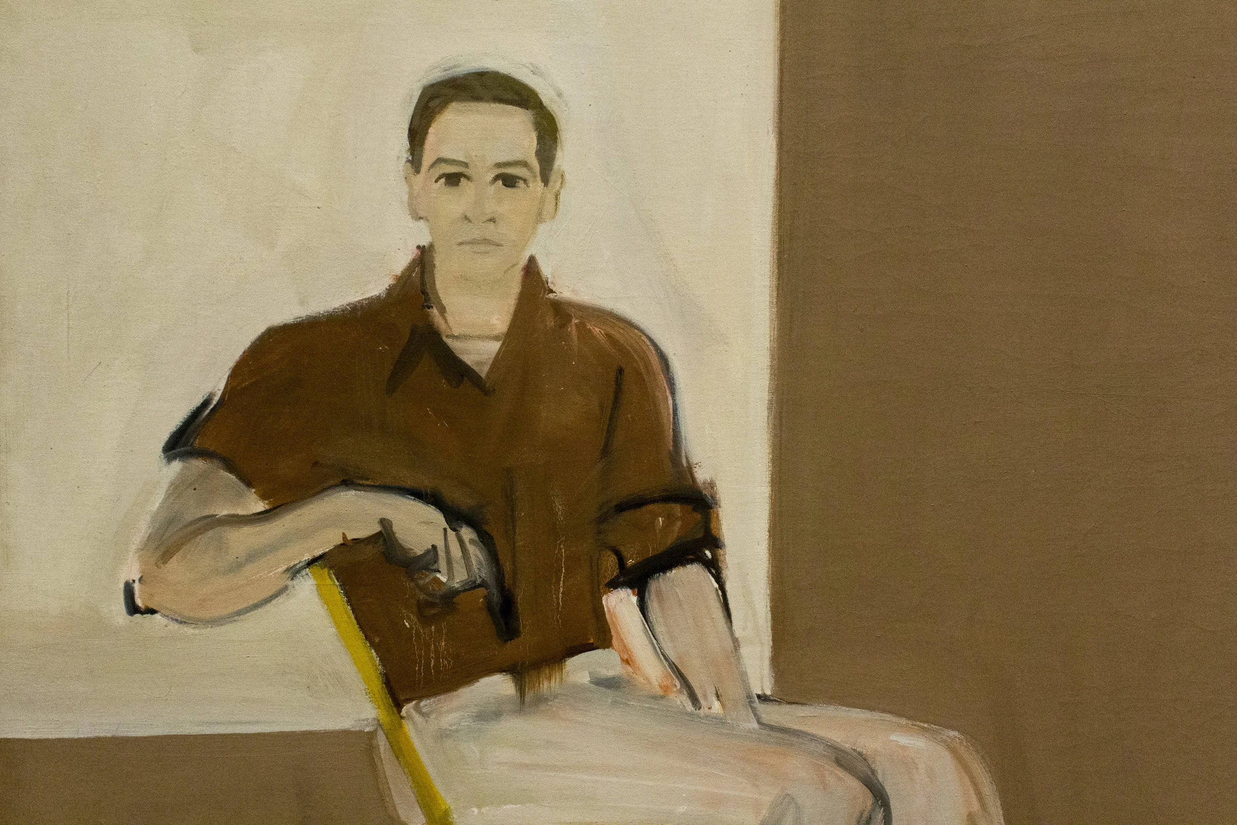 "Double Portrait of Robert Rauschenberg" 1959. Oil on canvas. Alex Katz. Image courtesy of author.
