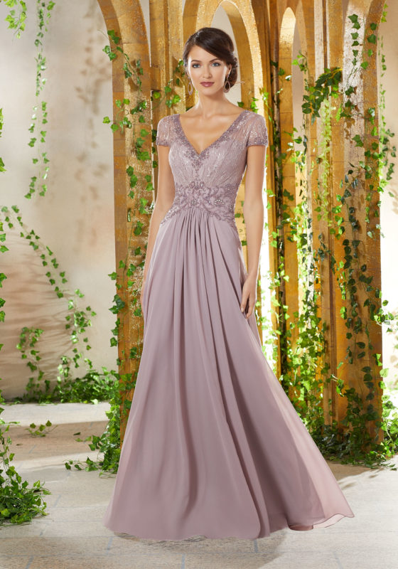 lilac mother of the bride dress