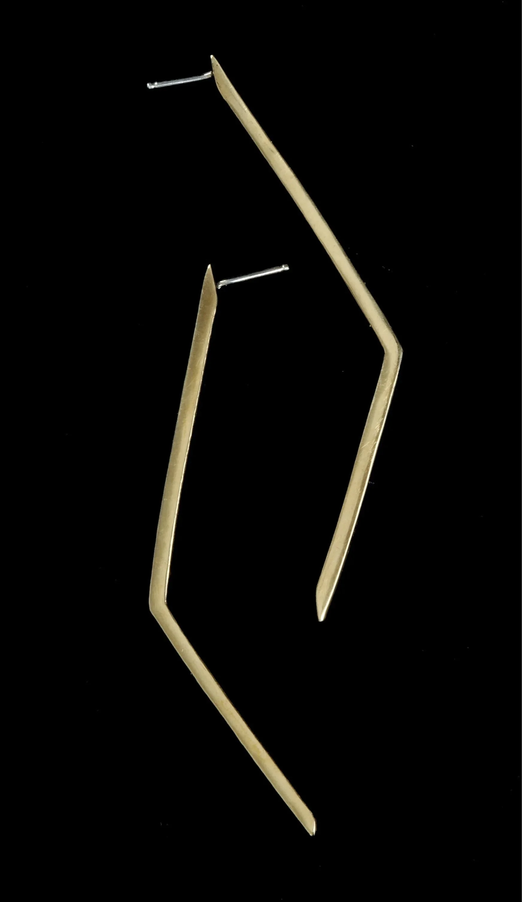 13.jpg Angle Brass Earrings