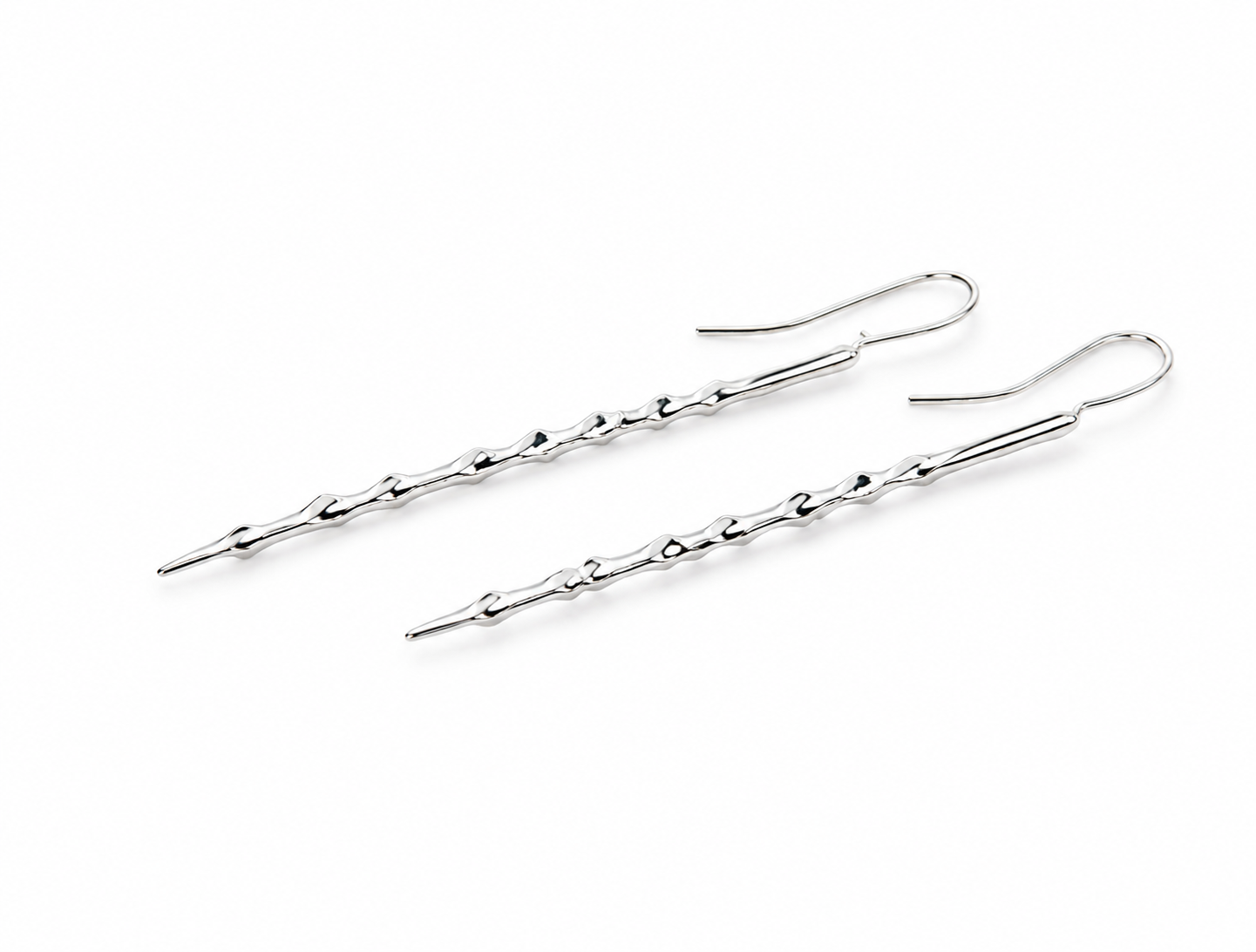 stalactite silver earrings