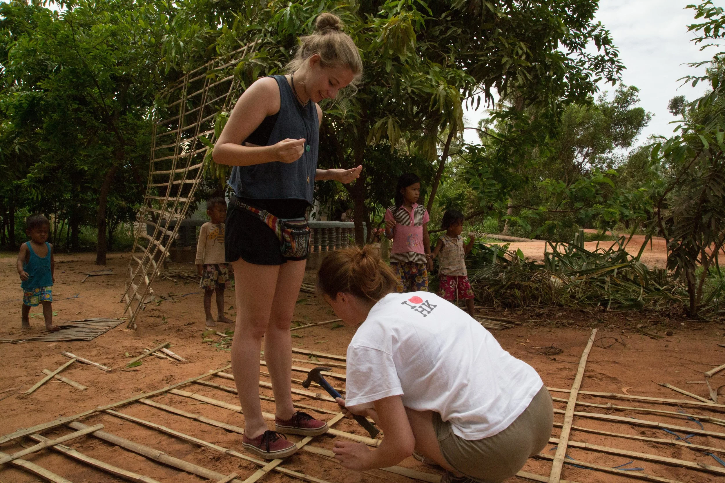 The new owners providing the volunteers supervision