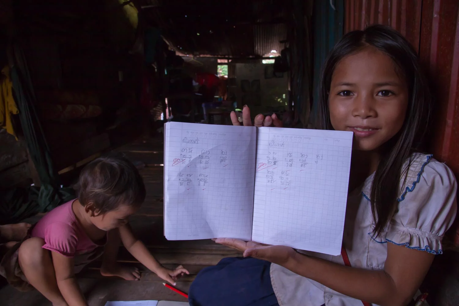 Completing homework is likely to have a far reaching impact on the life of this young girl.