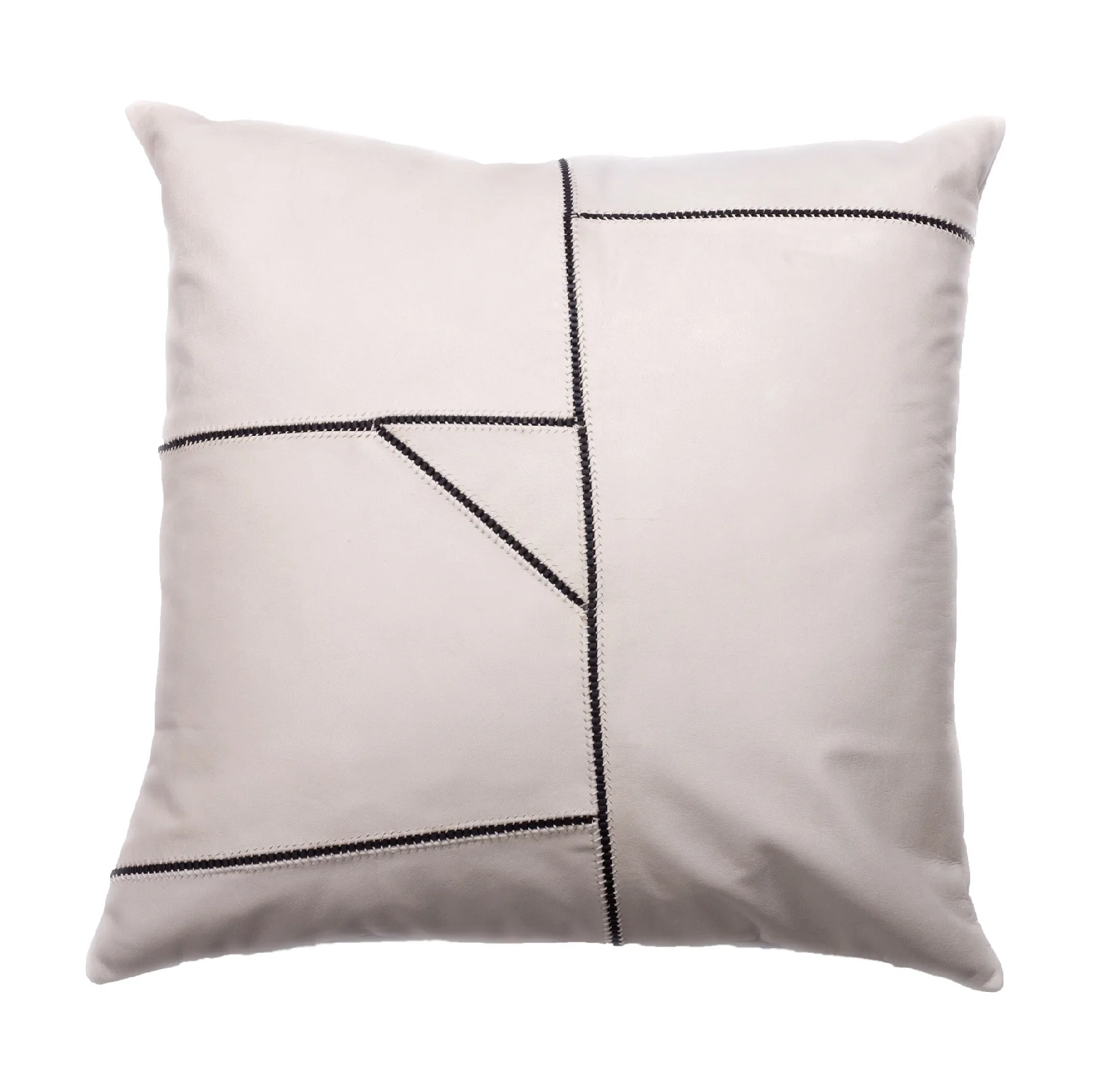 Matte cream leather with chain detail