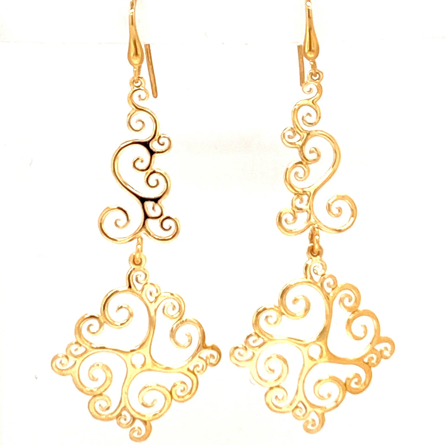 Open Scroll Dangle Earrings