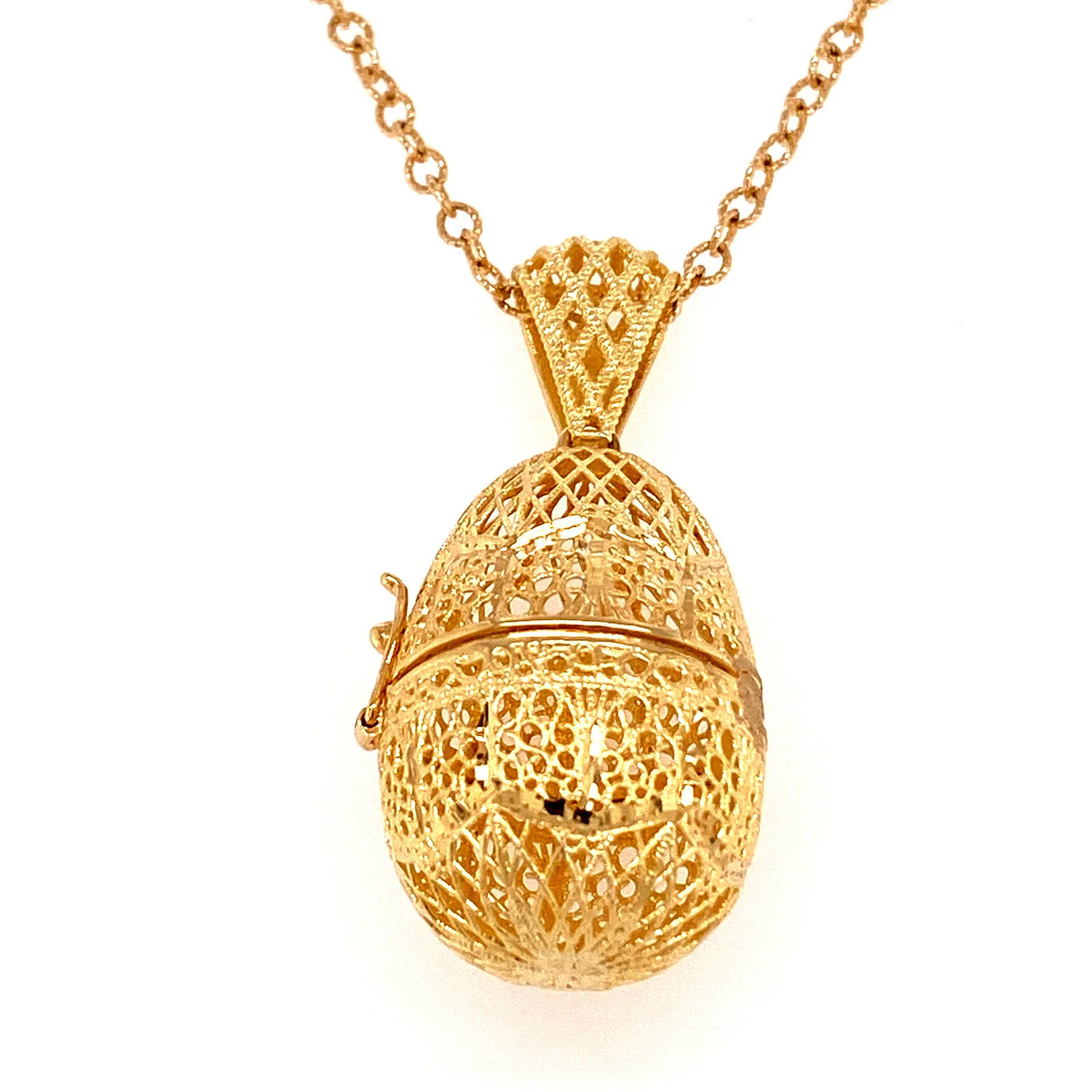 Opening Egg Cage Pendant