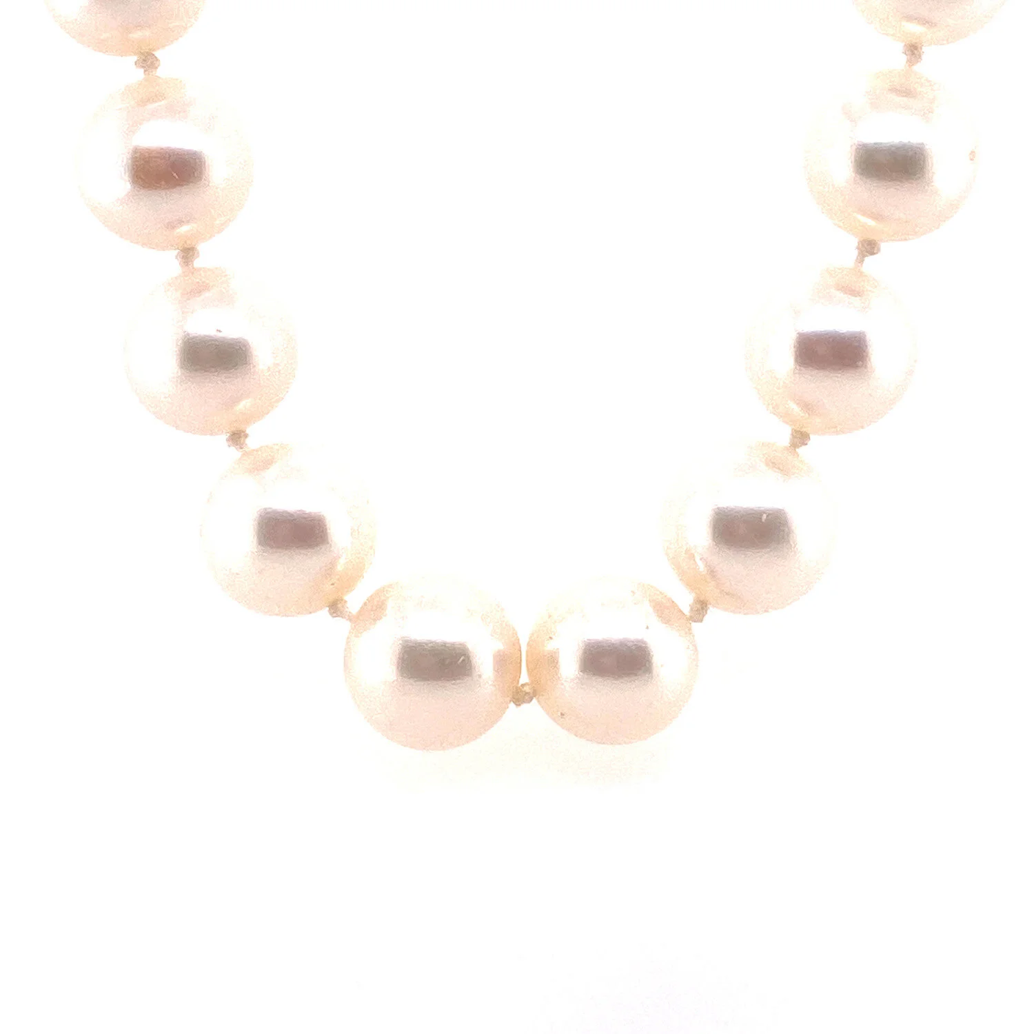 White 10mm FW Pearl Necklace