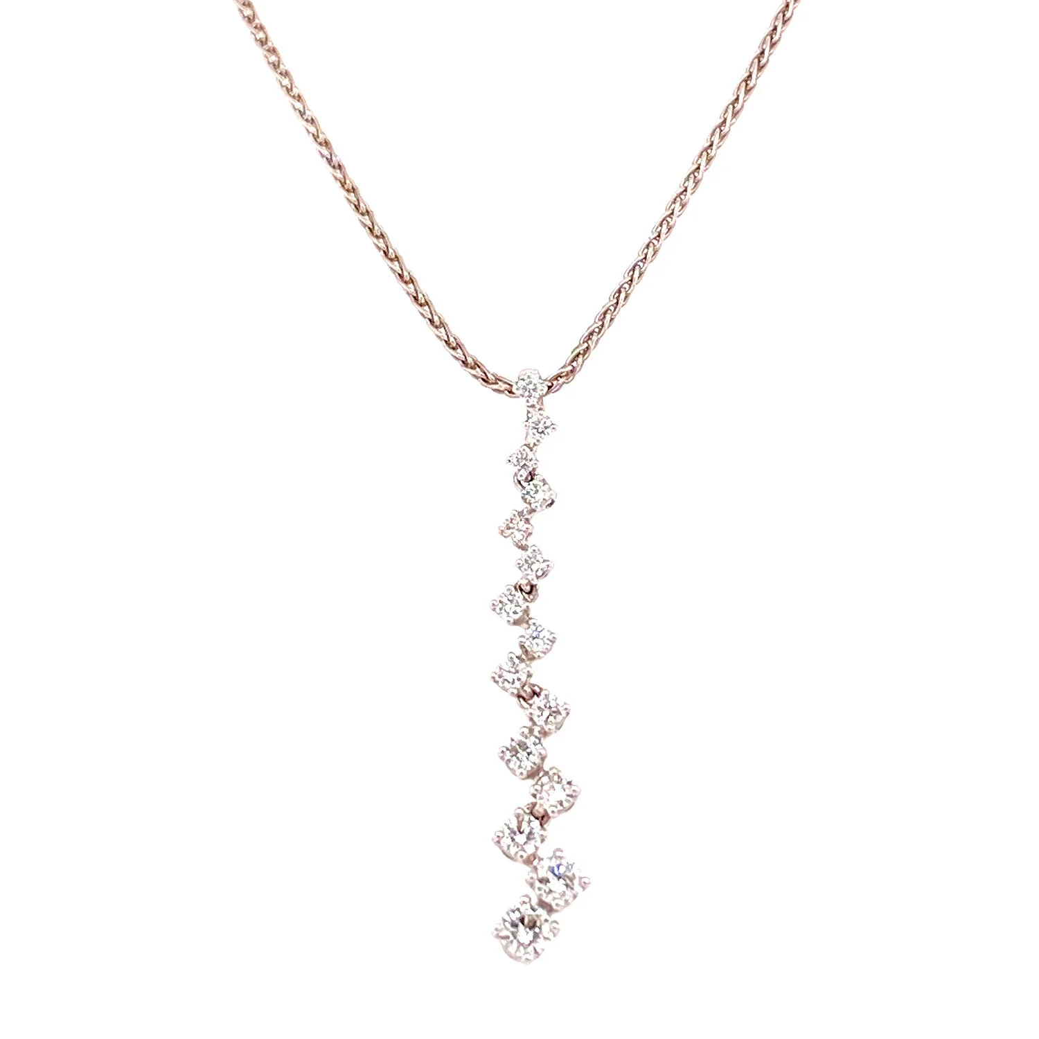 Zig Zag Diamond Pendant