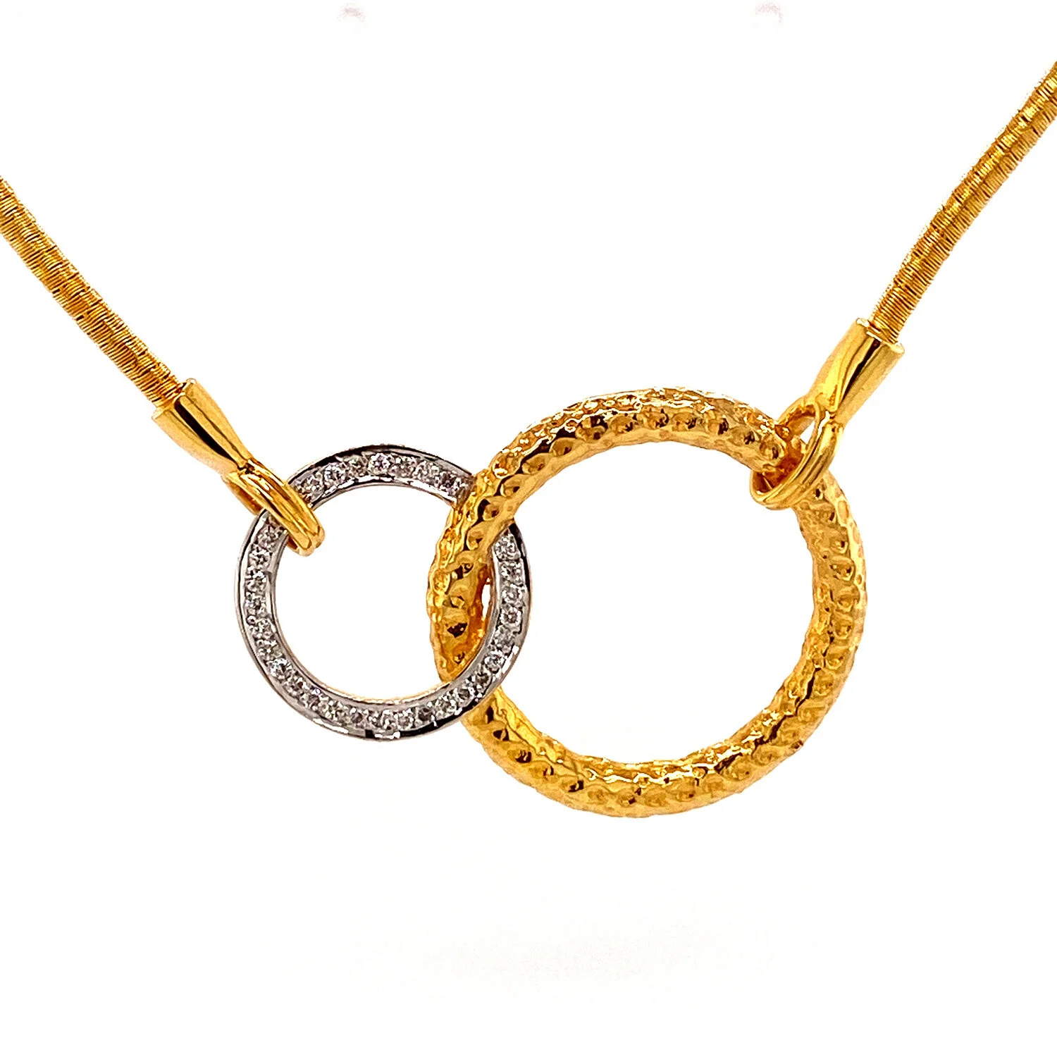 I Reiss Interlocking "Cocoon" Necklace