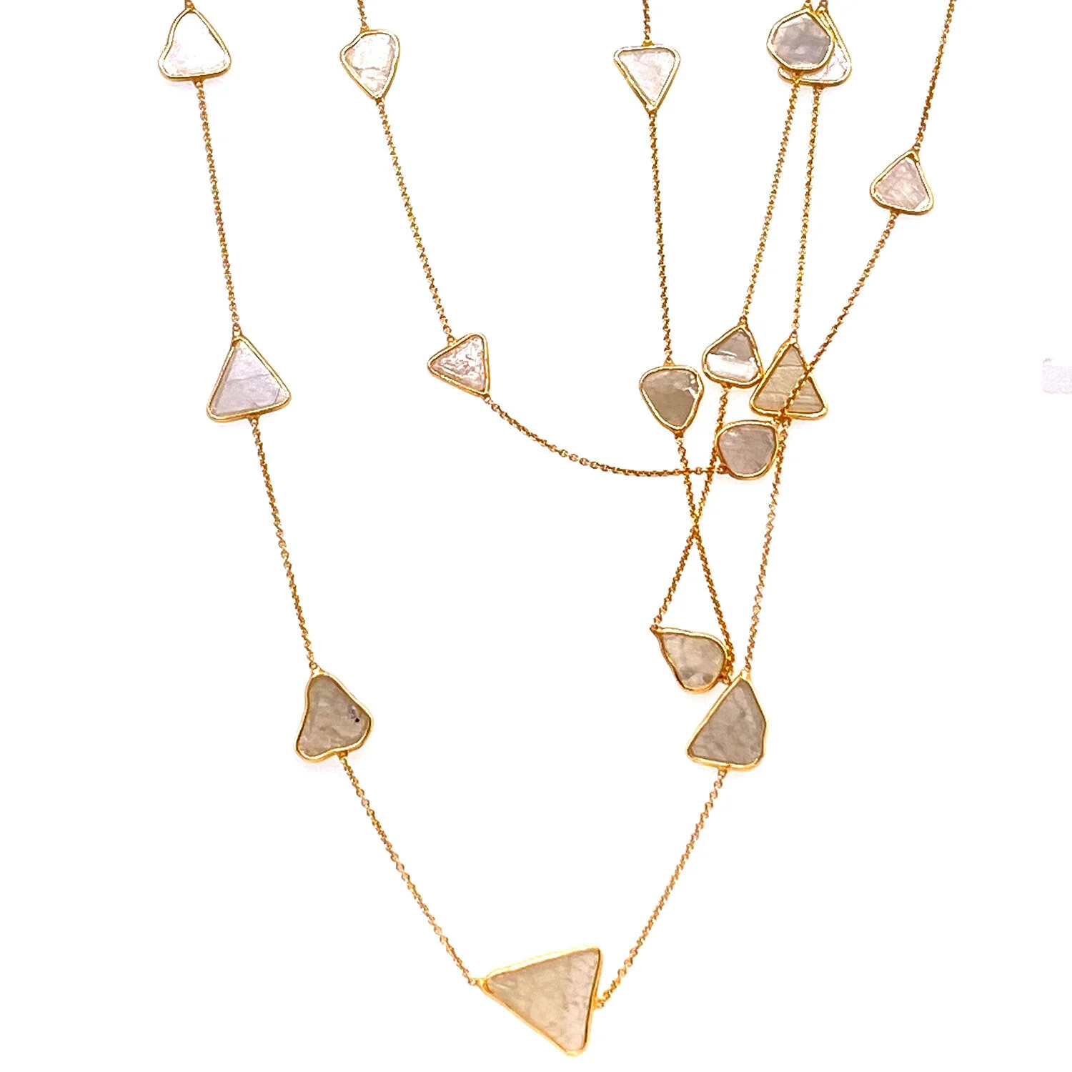 Tresor Diamond Slice By The Yard Necklace