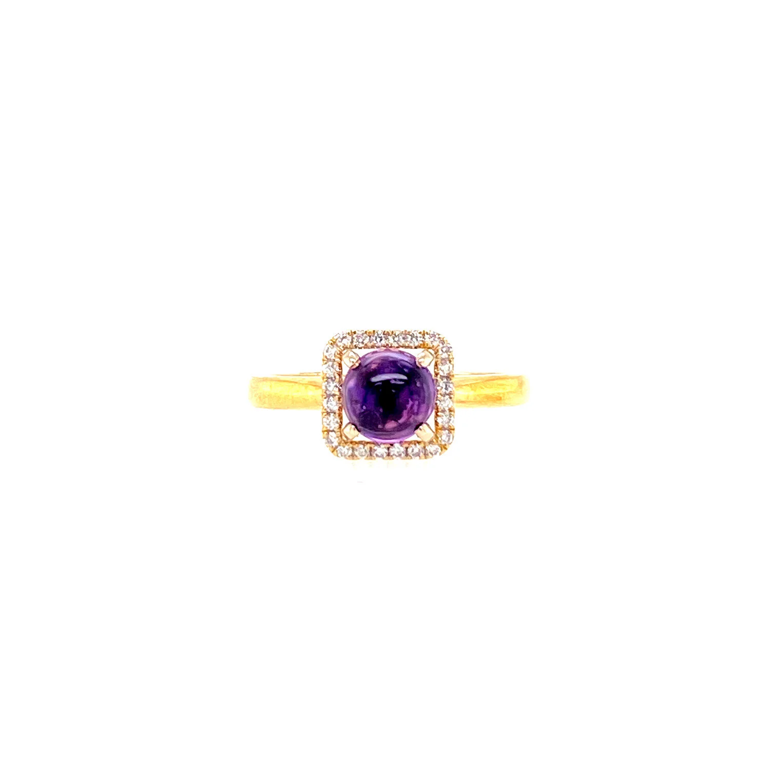 Amethyst and Diamond Ring