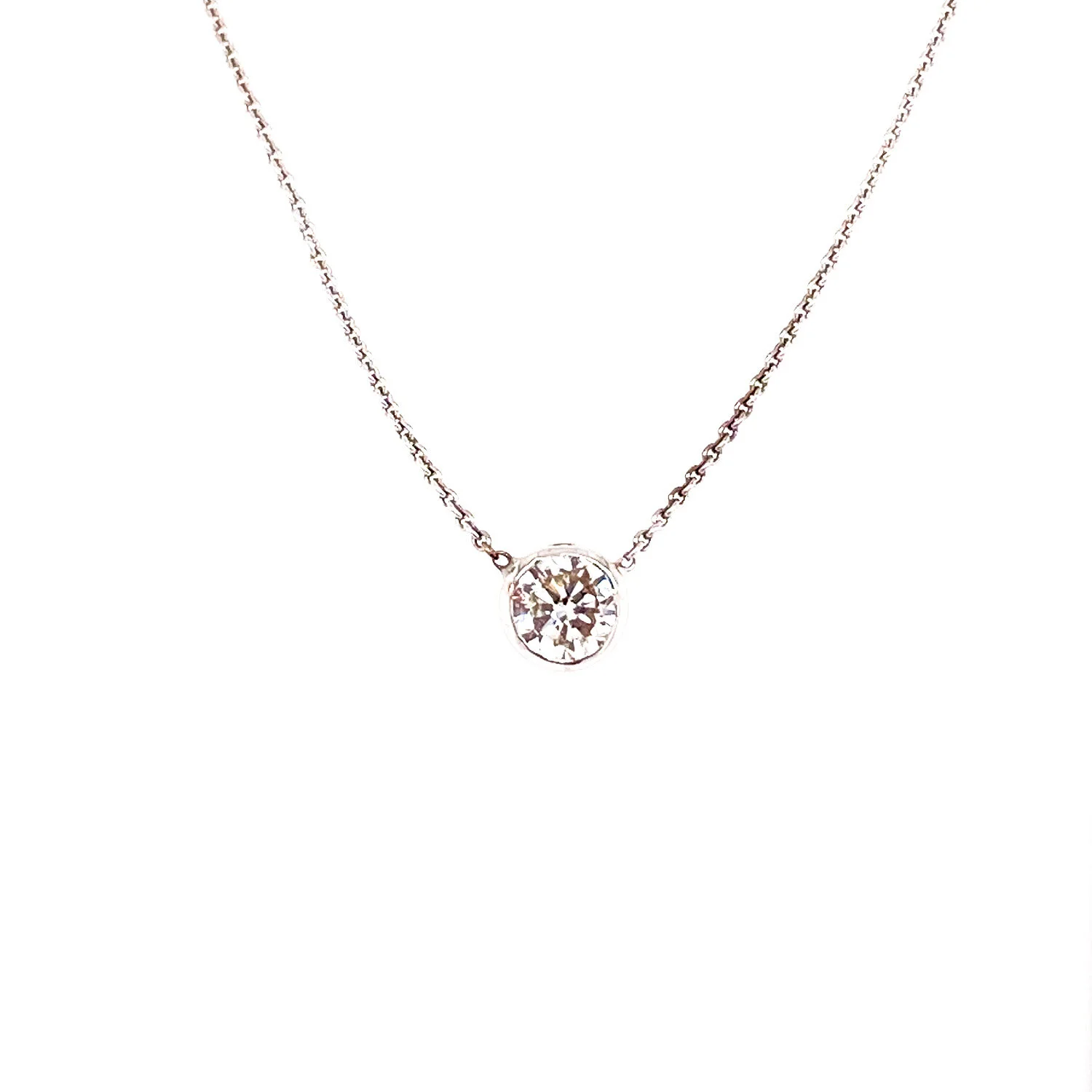 Diamond Bezel Necklace