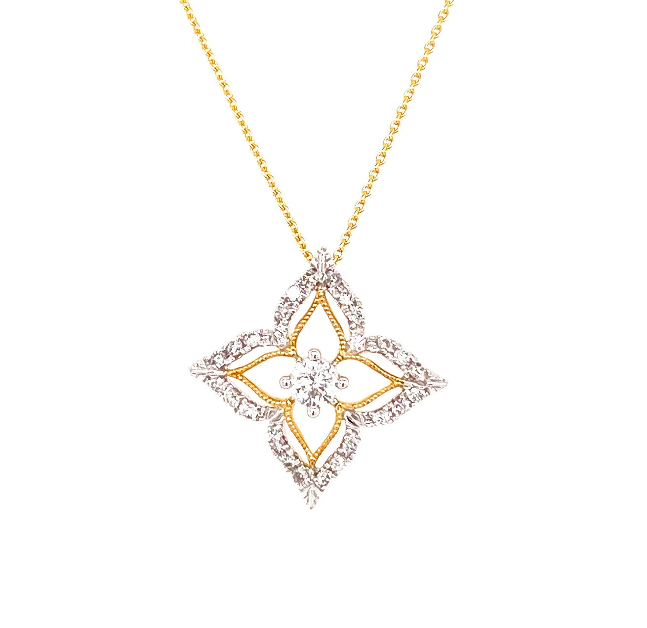 Floral Diamond Pendant