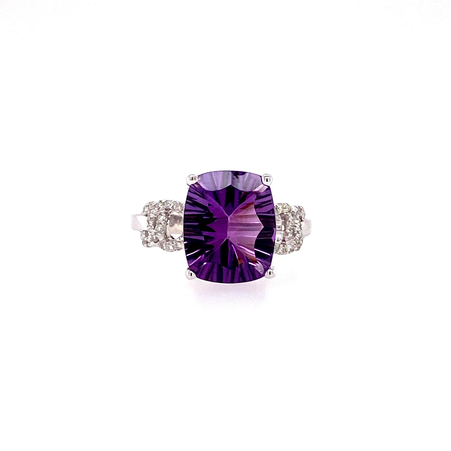Amethyst and Diamond Ring