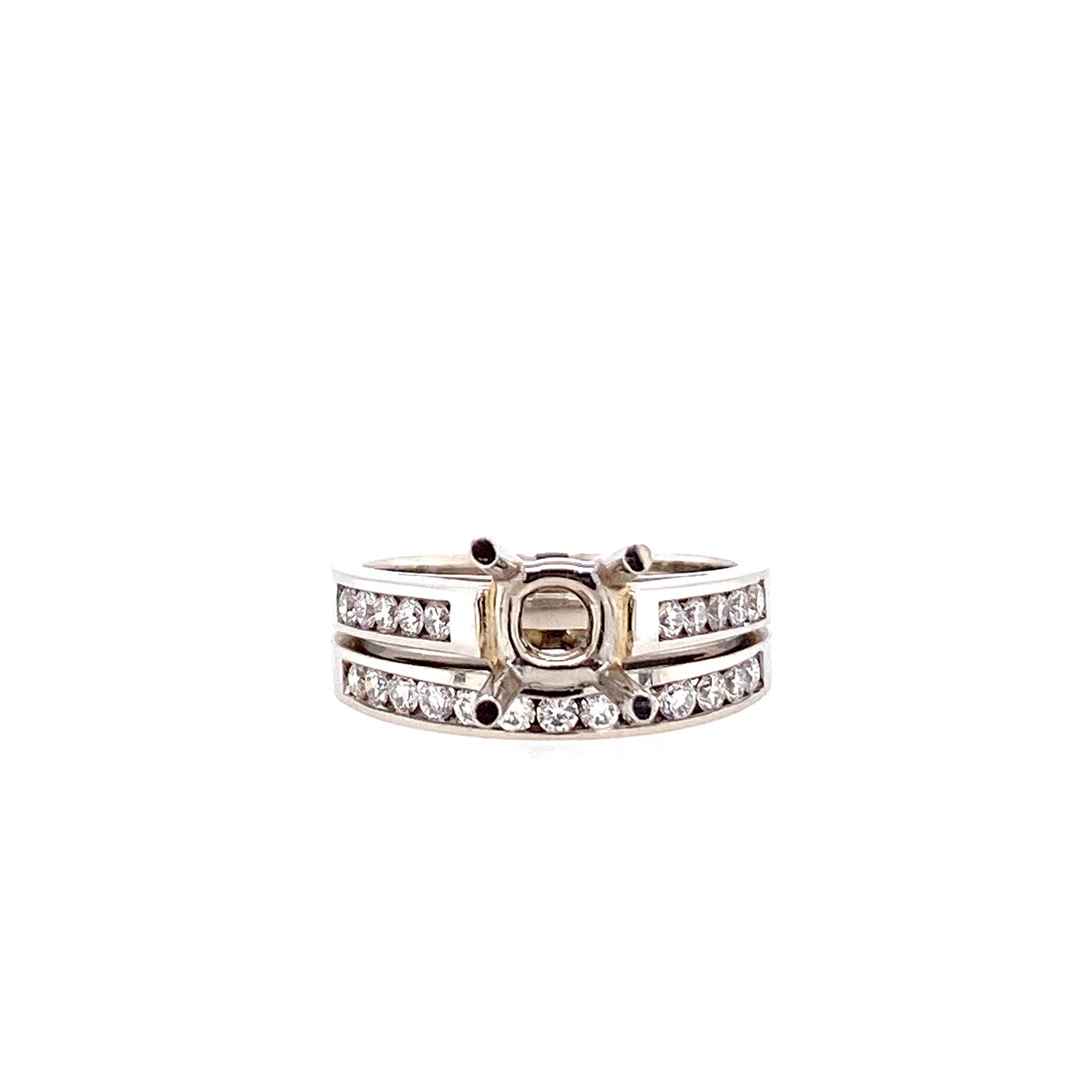 14K Platinum Diamond Remount Wedding Set