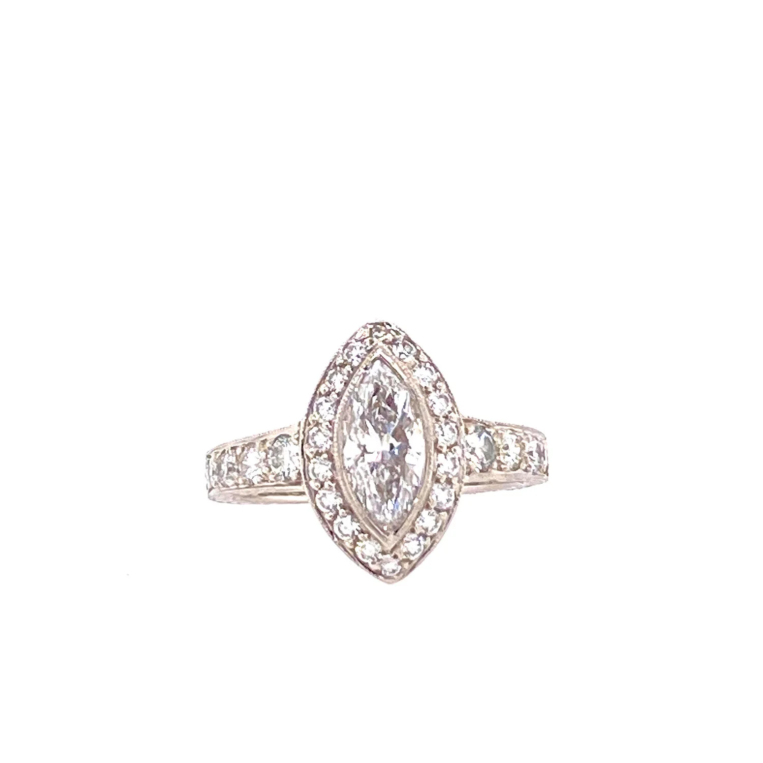 Marquise Diamond Engagement Style Ring