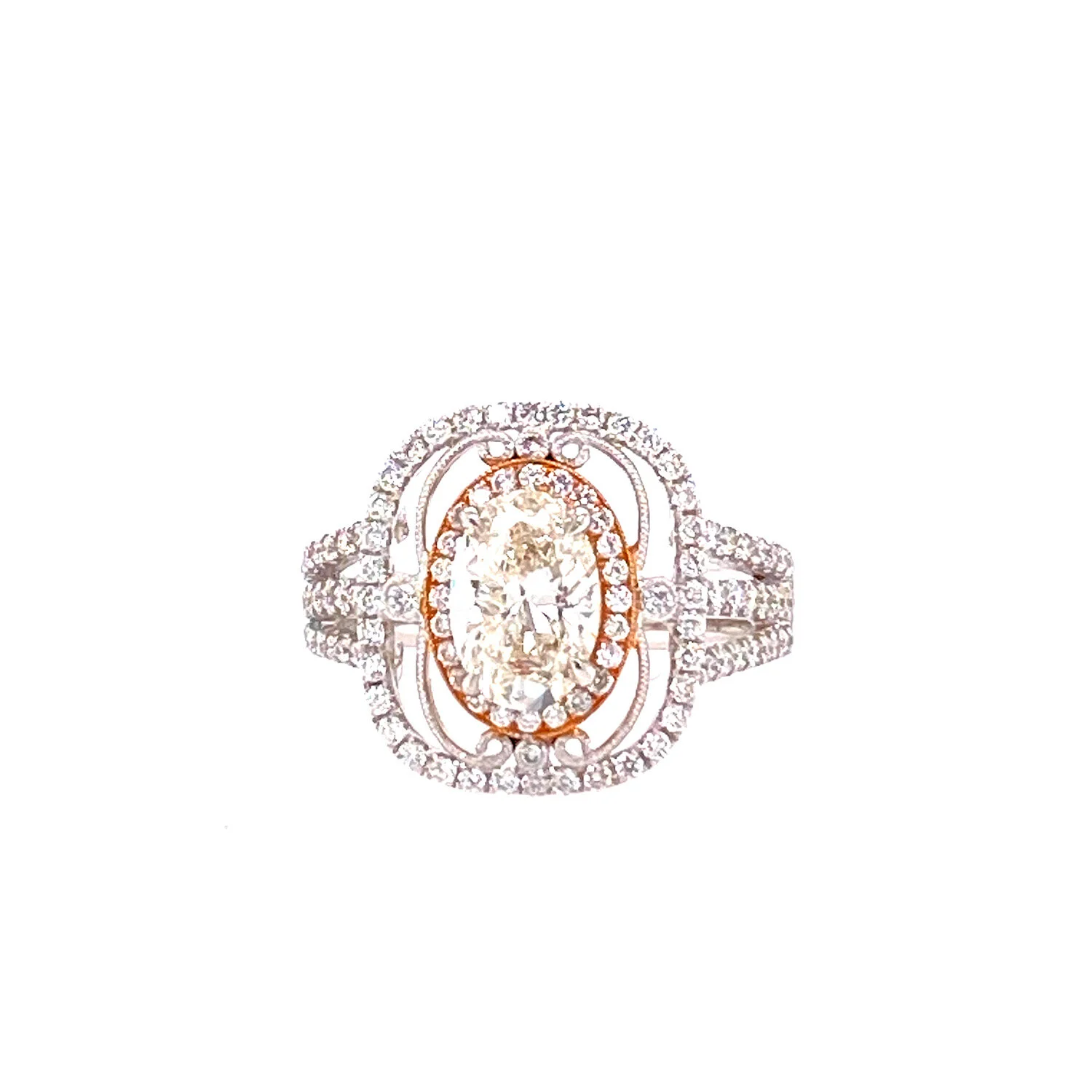 Simon G Oval Diamond Ring