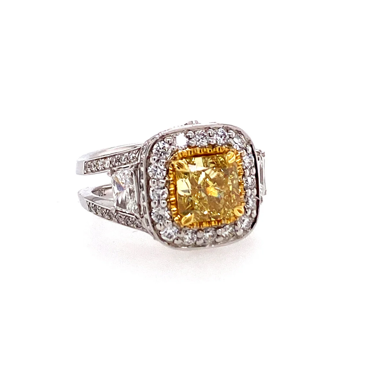 Fancy Intense Yellow Diamond Ring