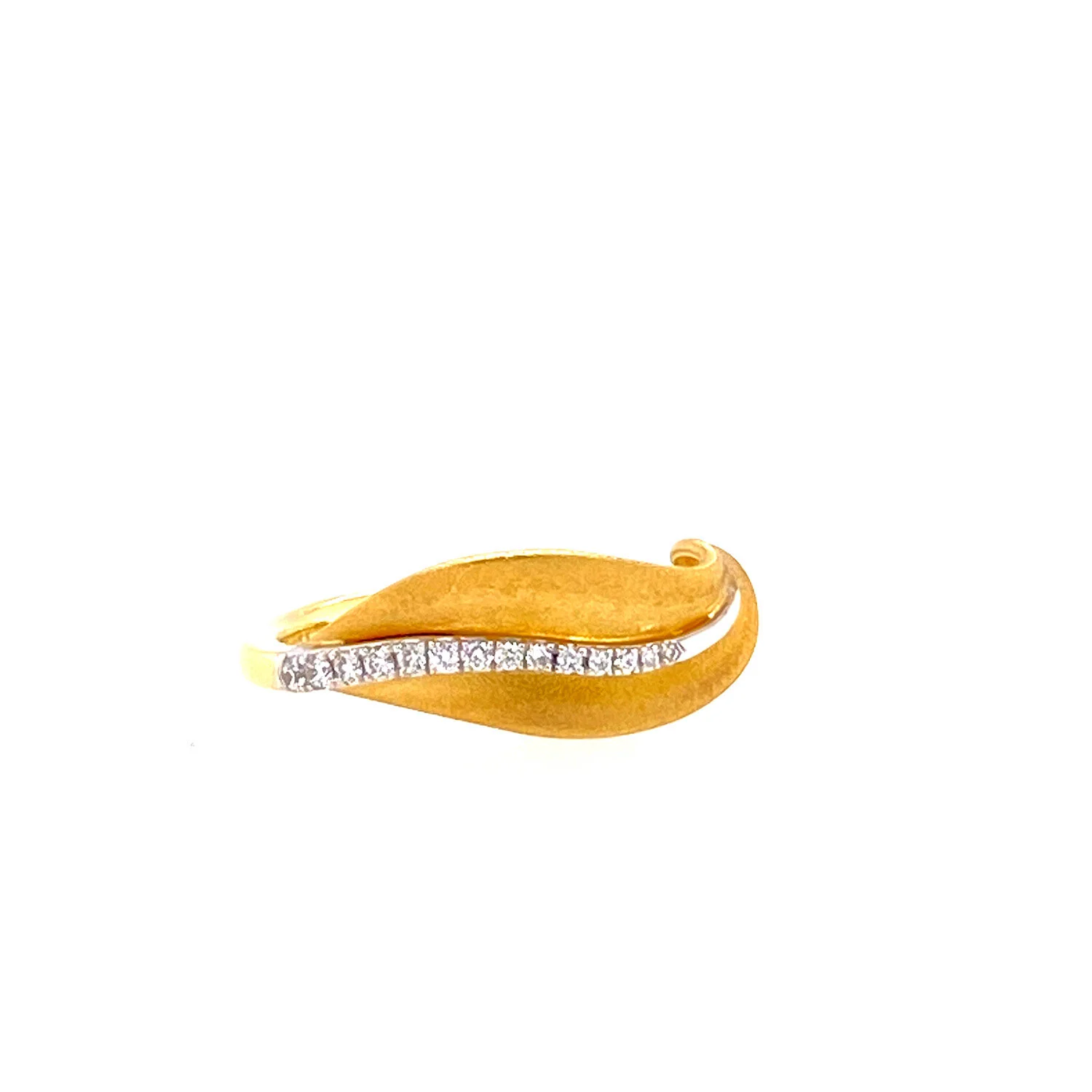 Simon G Diamond Leaf Ring