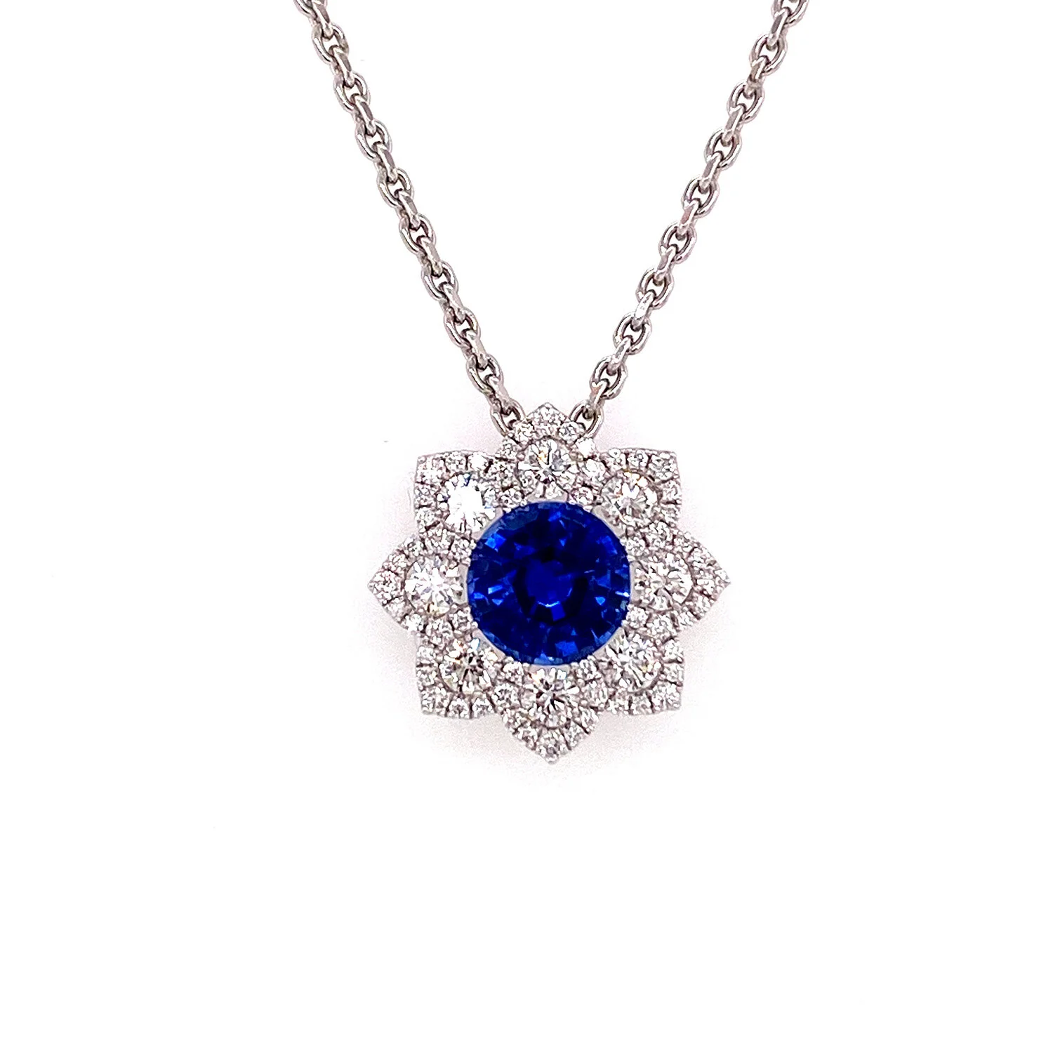 Spark Sapphire And Diamond Pendant