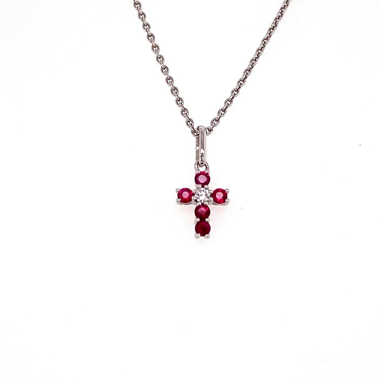 Ruby &amp; Diamond Cross
