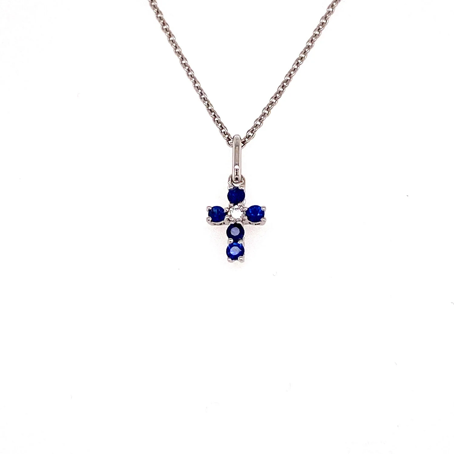 Sapphire &amp; Diamond Cross