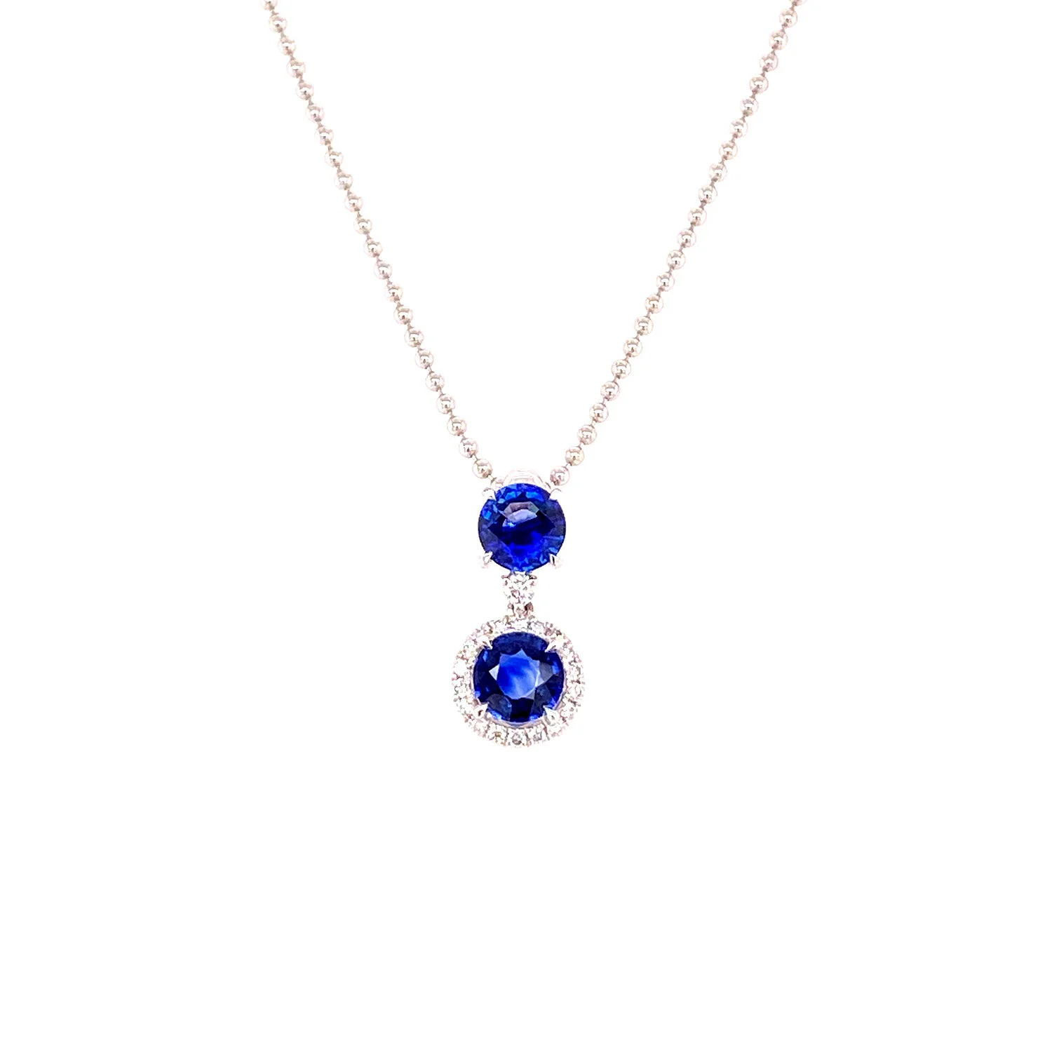 Sapphire &amp; Diamond Pendant