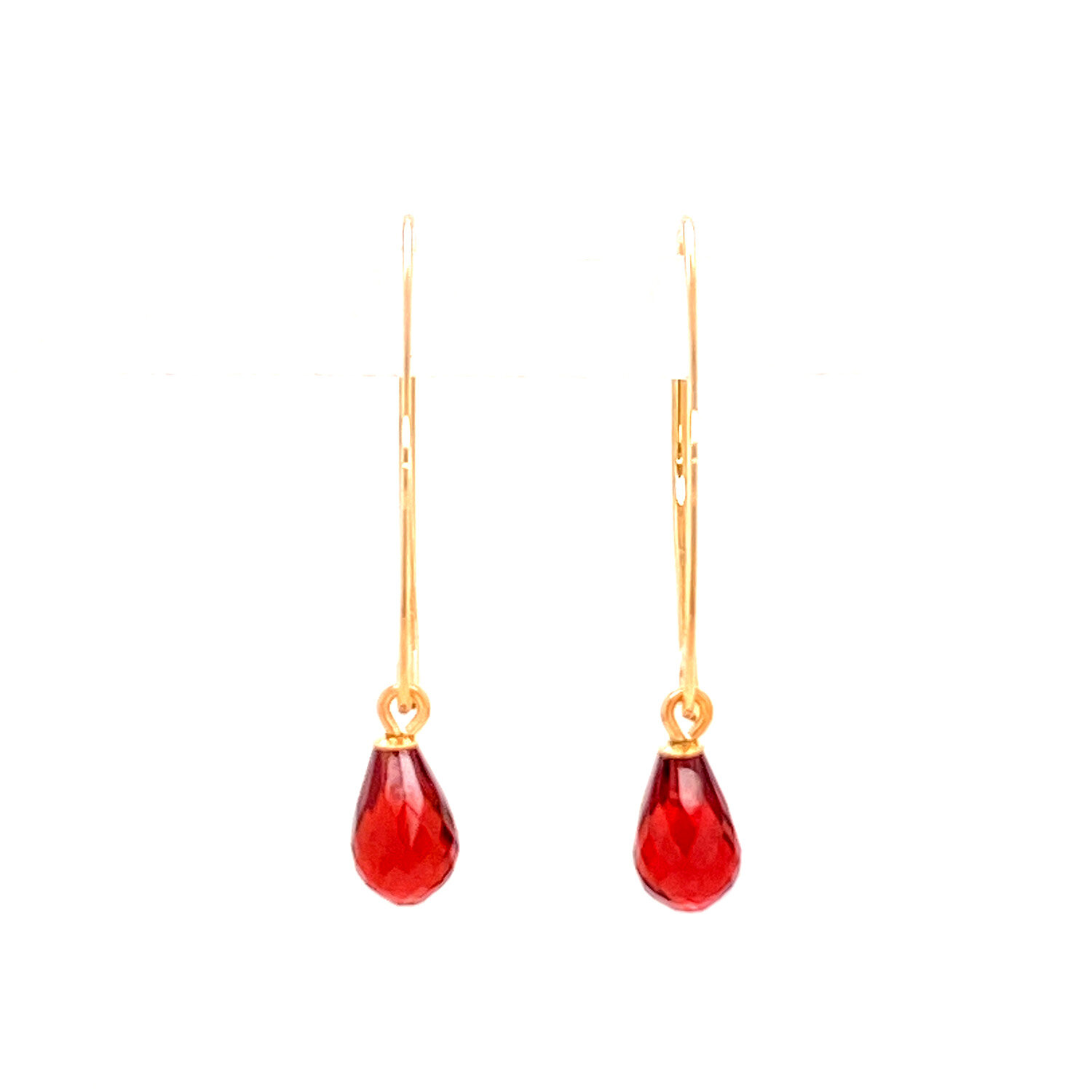 Garnet Dangle Earrings