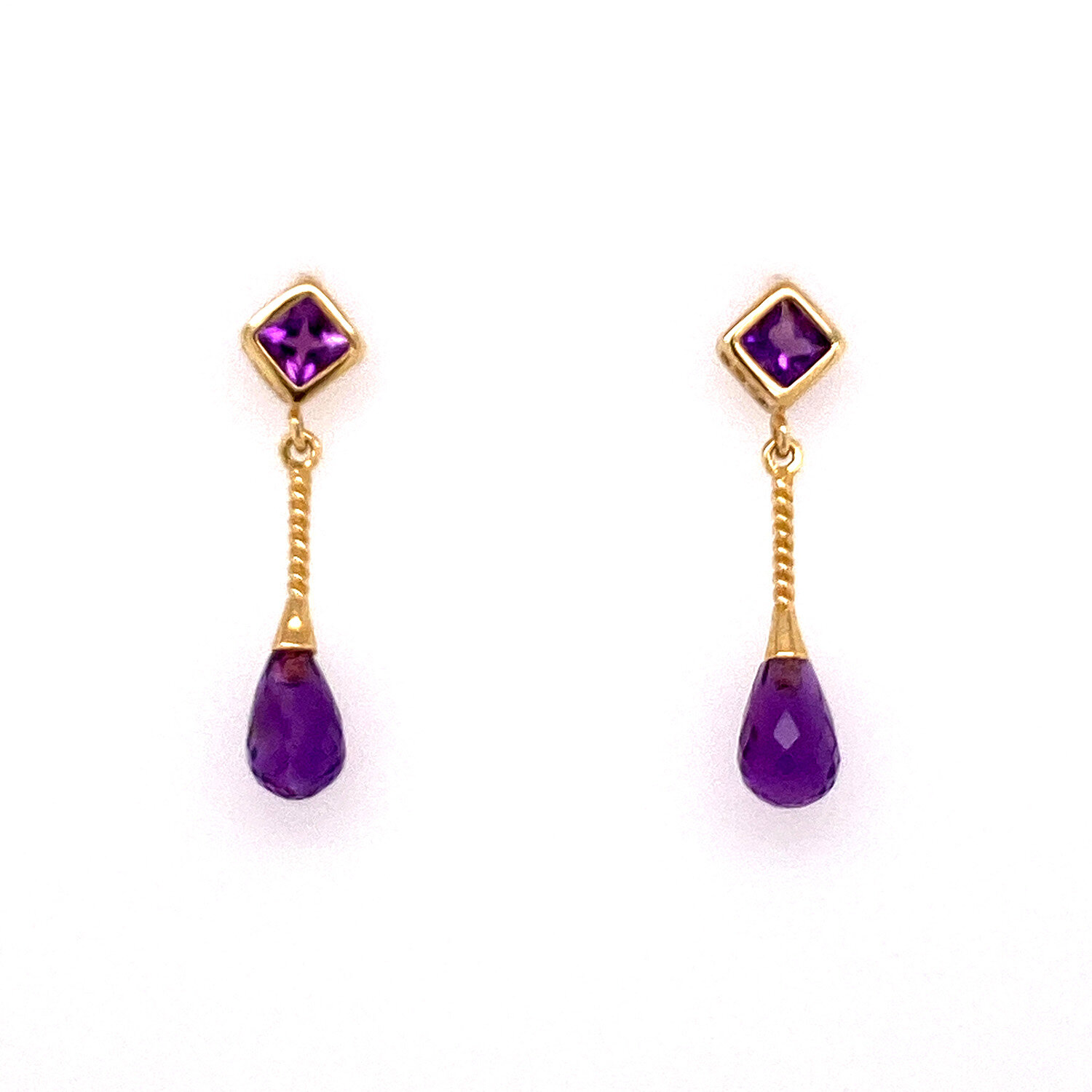 Amethyst Dangle Earrings