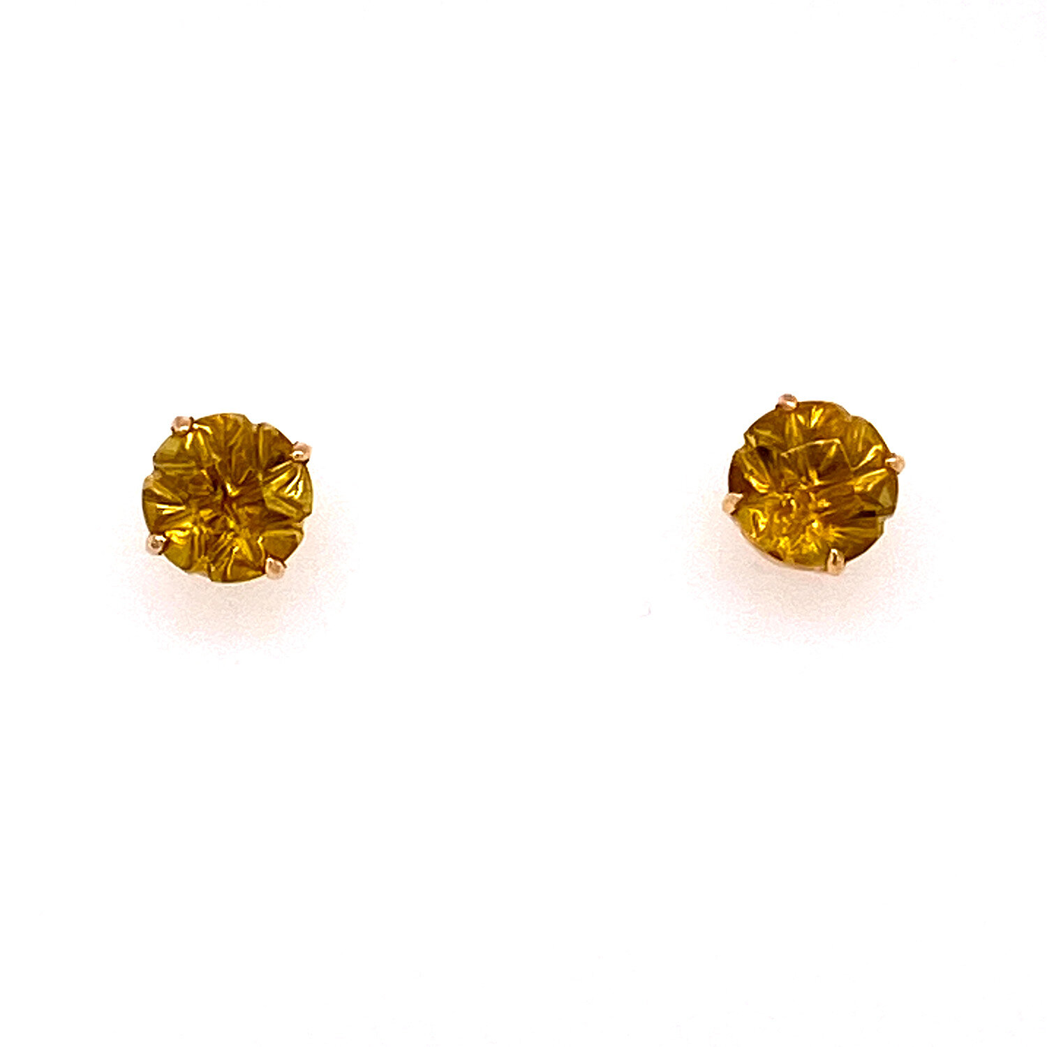 Larry Woods Champagne Tourmaline Studs