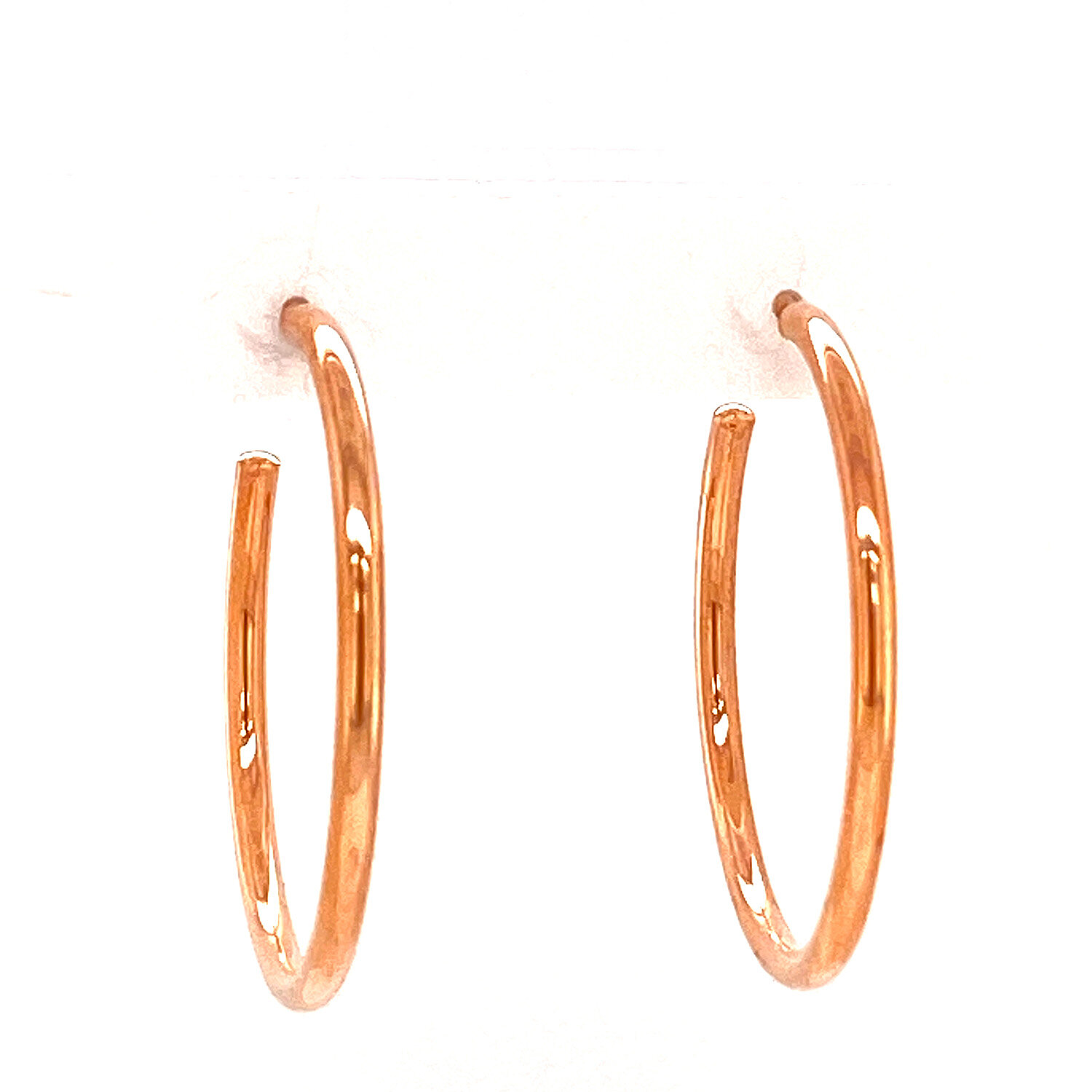 Rose Gold Hoops
