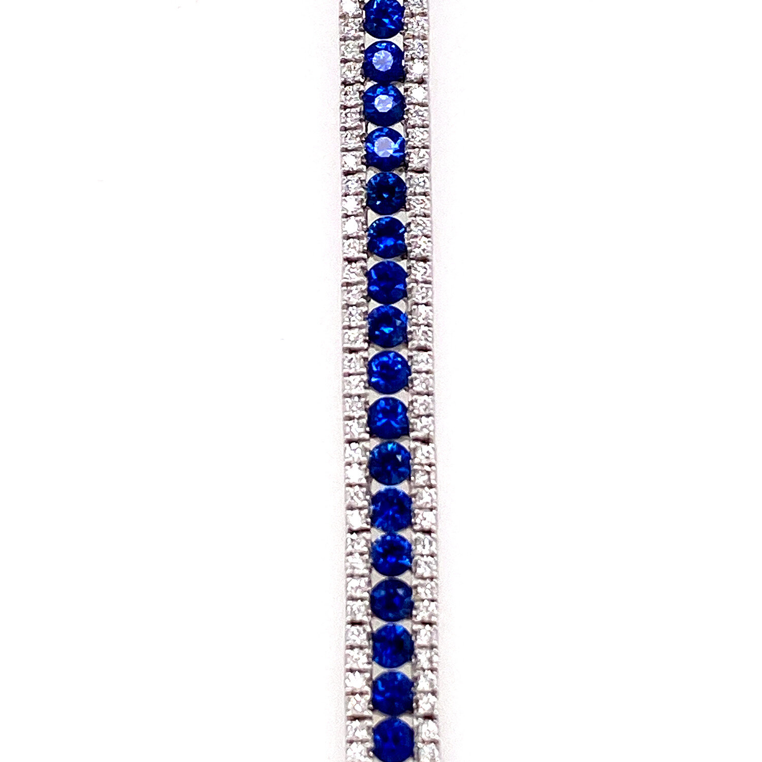 Spark Blue Sapphire And Diamond Bracelet
