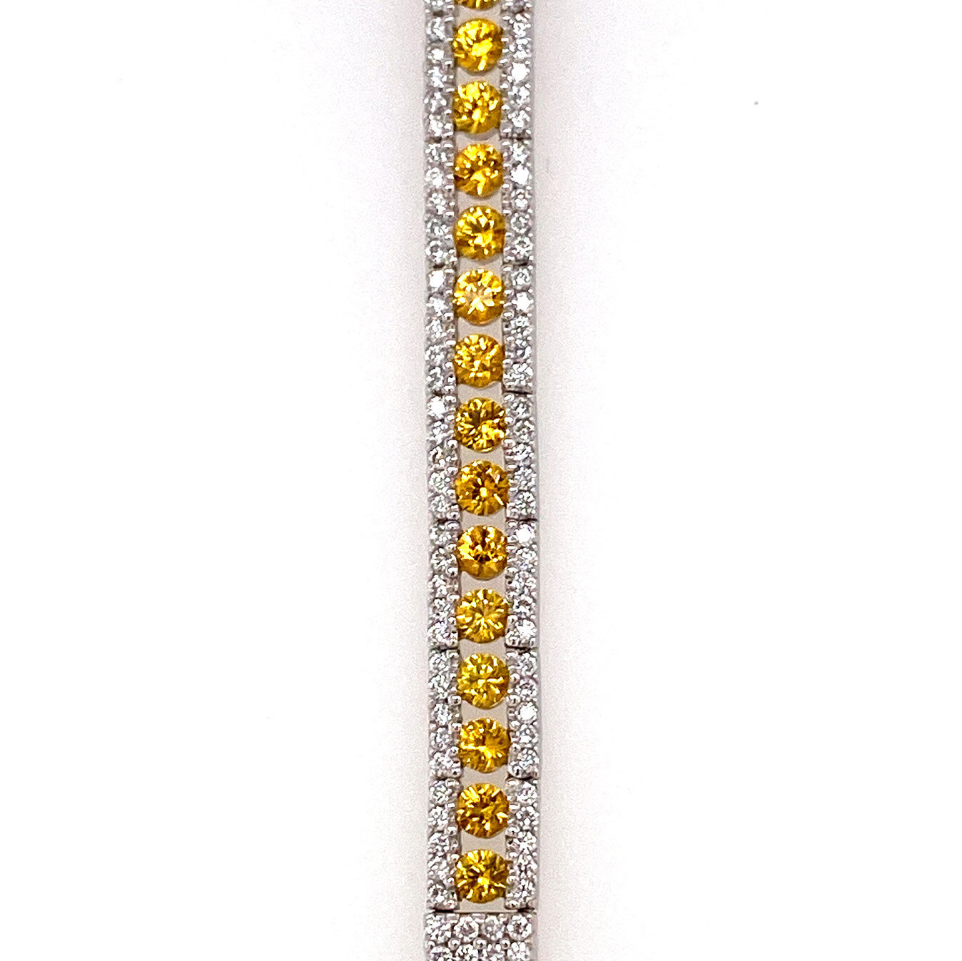 Spark Yellow Sapphire And Diamond Bracelet