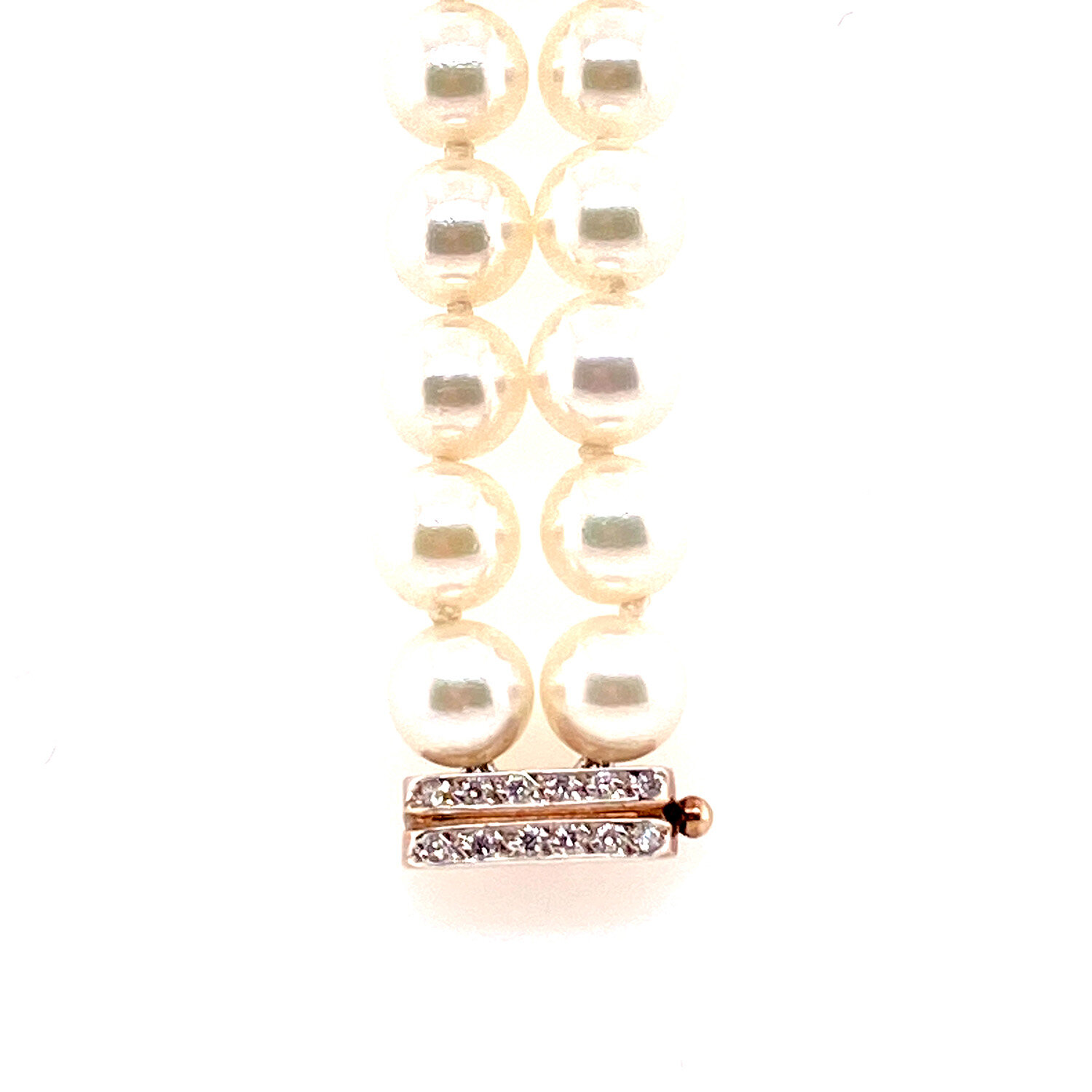 Akoya Pearl And Diamond Bracelet