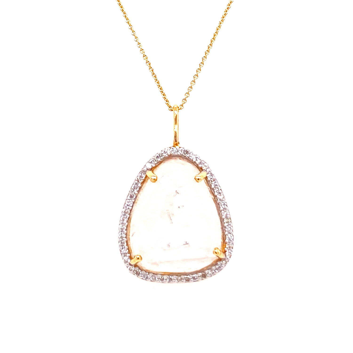 Rainbow Moonstone Slice