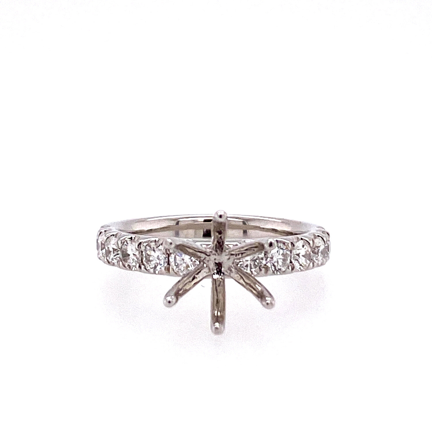 18K White Gold Diamond Remount