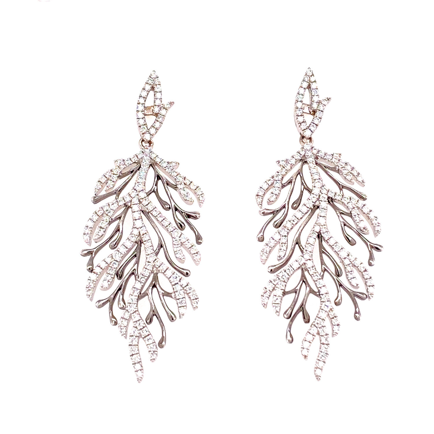 Diamond Branch Earrings