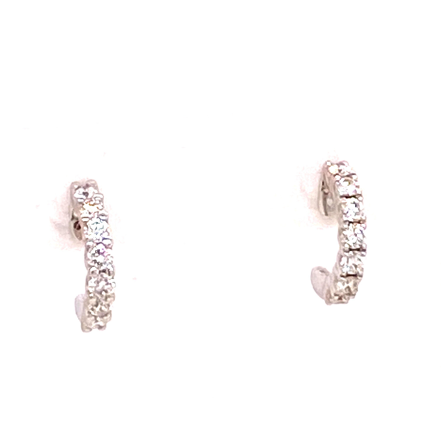 Diamond Huggie Earrings