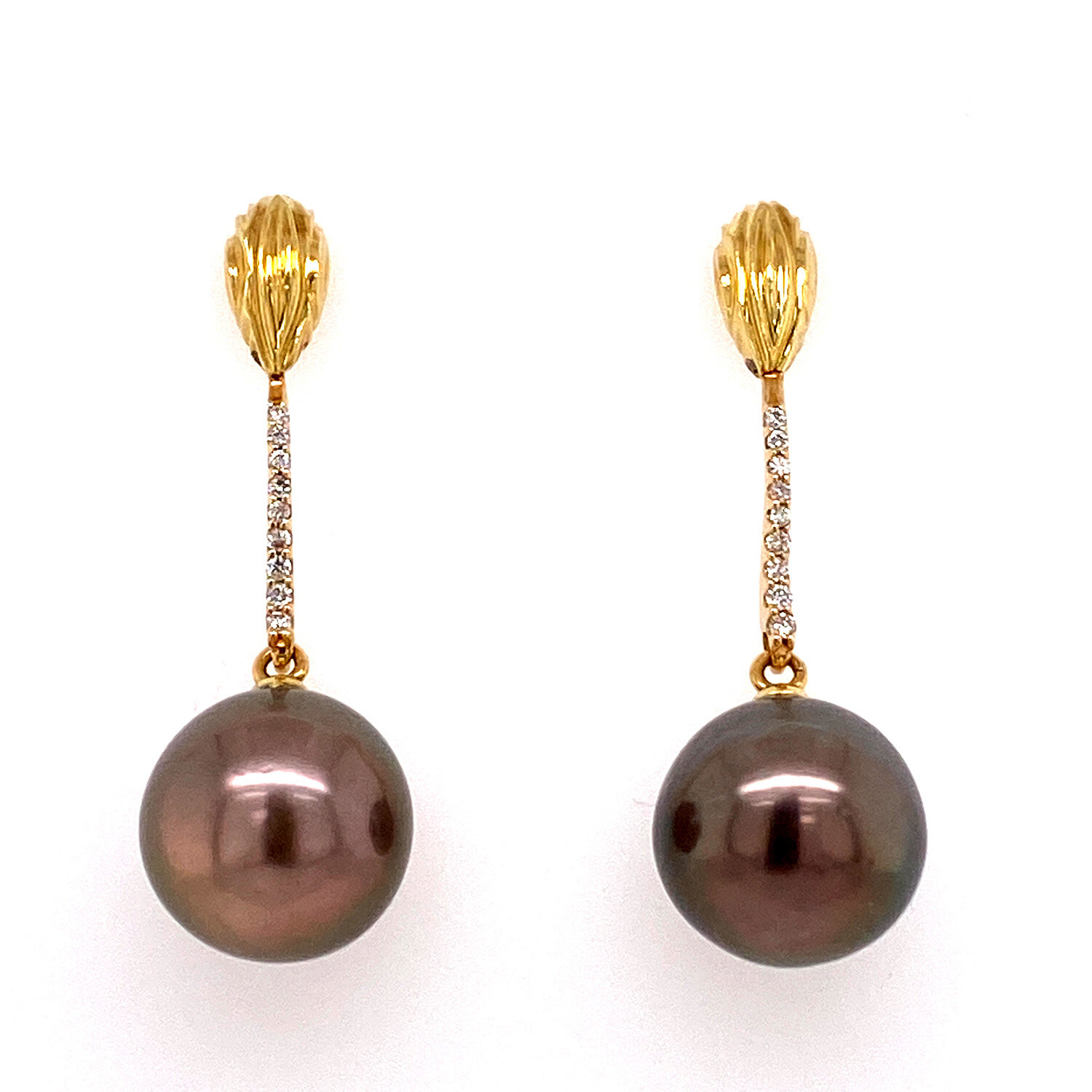 Tahitian Pearl Drop Earrings